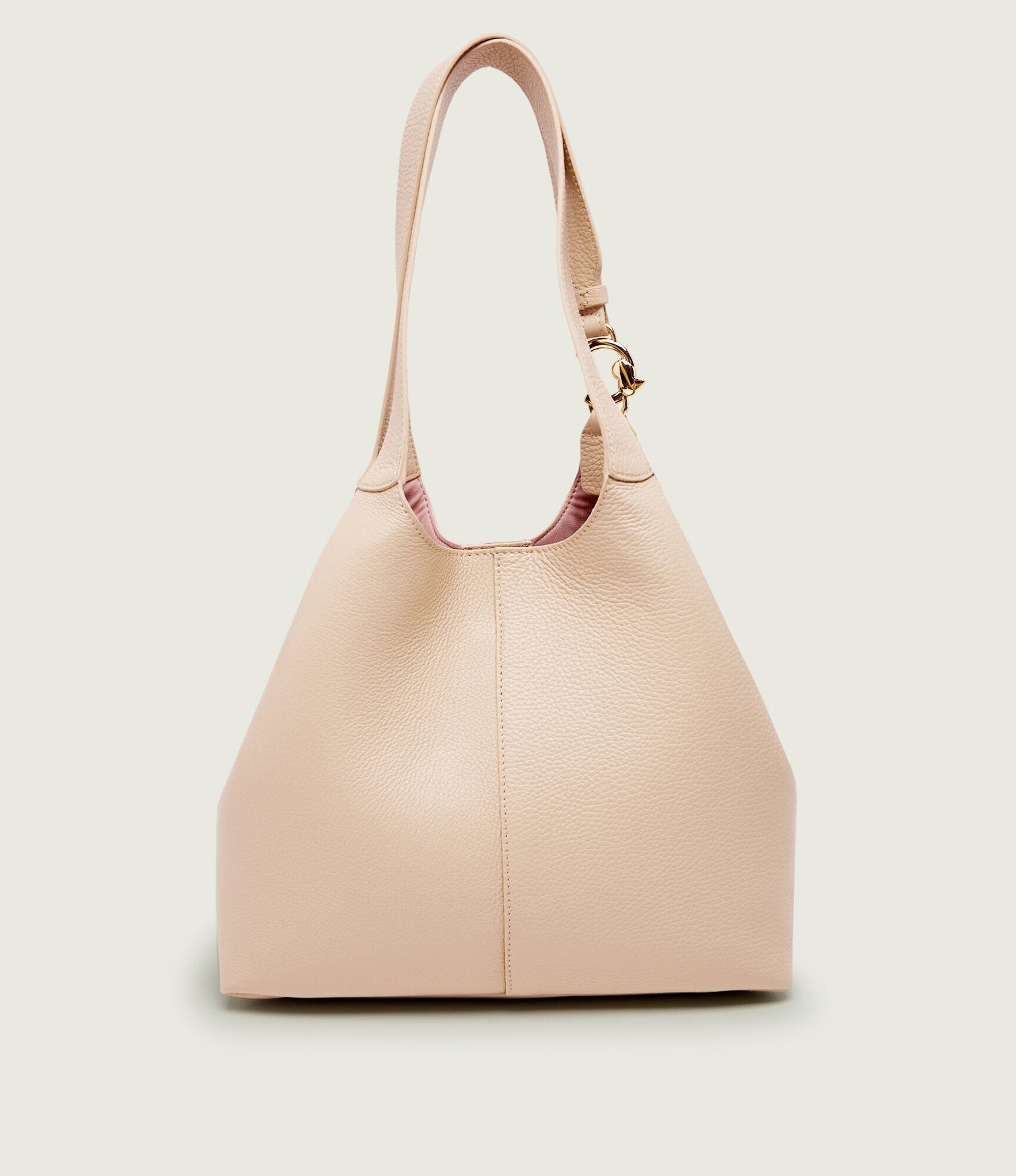 COCCINELLE De piele geantă shopper + borsetă C-Easy