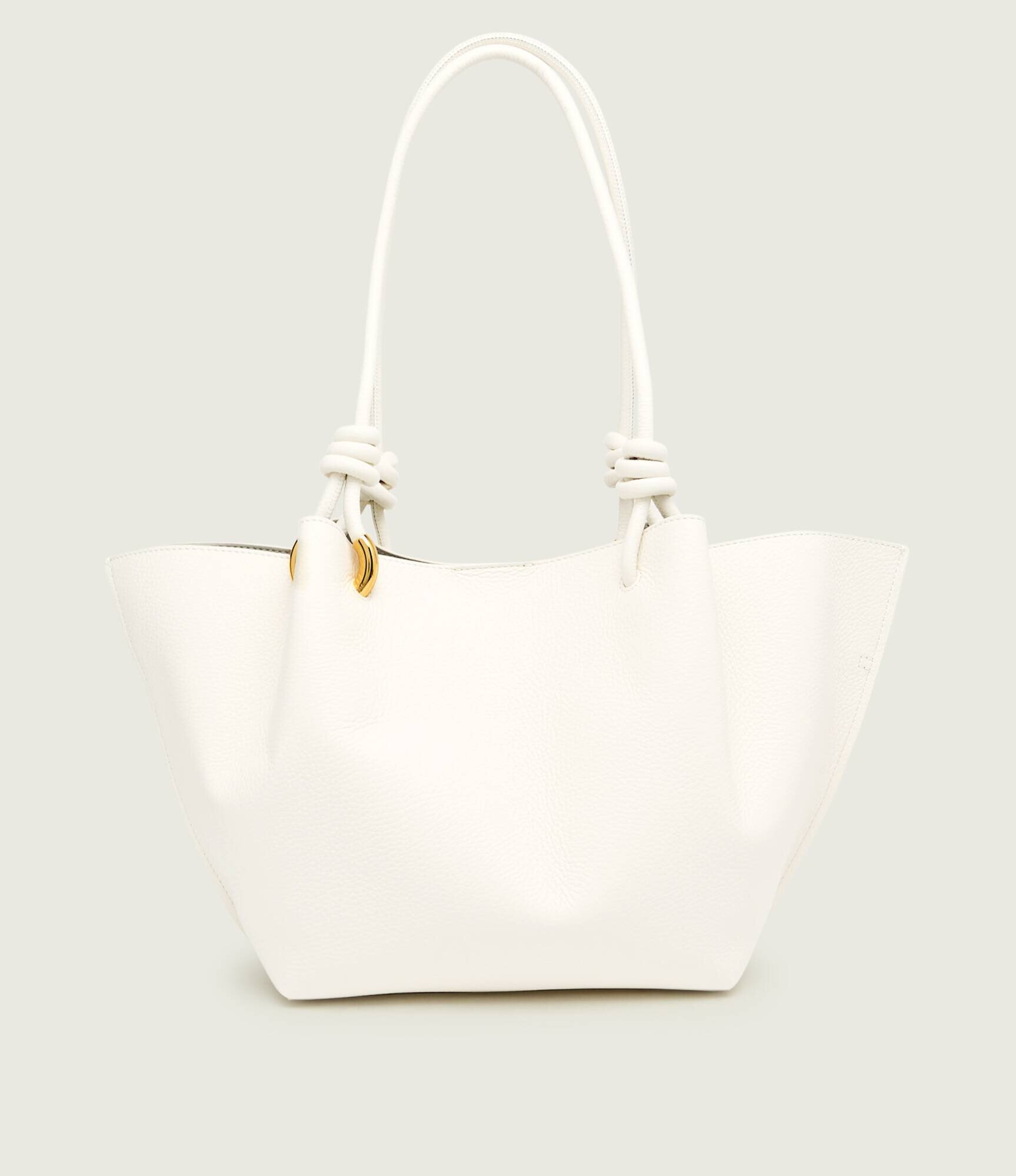 COCCINELLE De piele geantă shopper + borsetă FINN