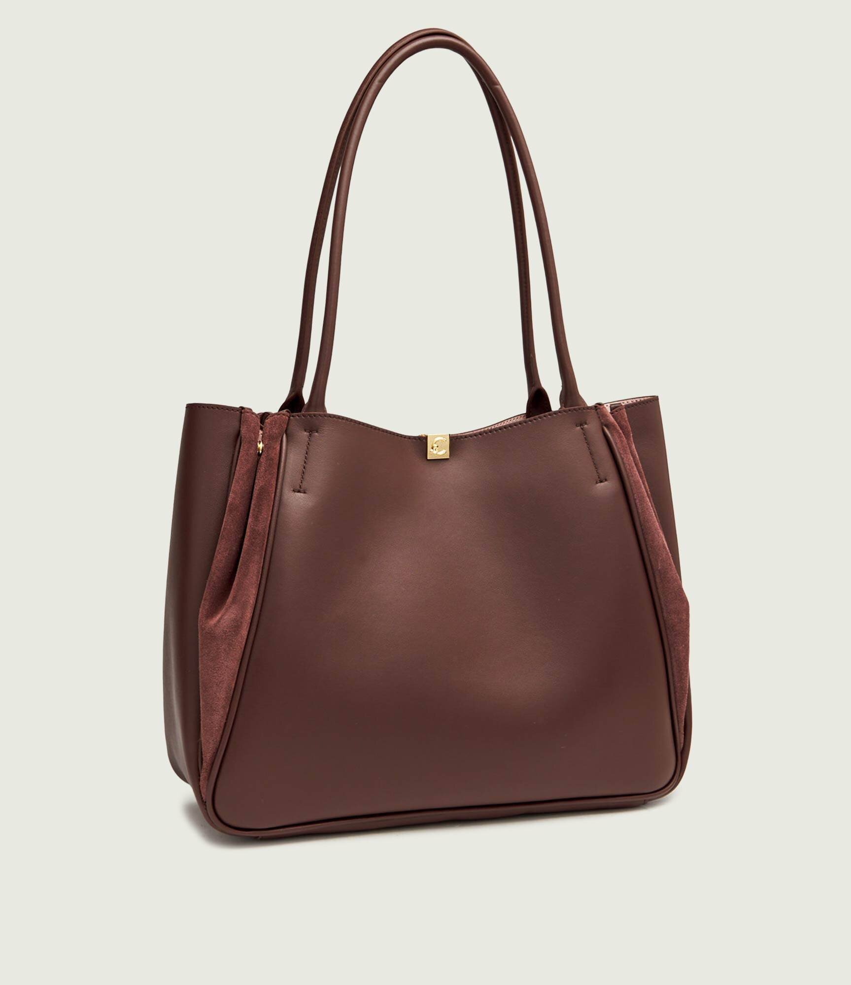 COCCINELLE De piele geantă shopper Pansy | piele întoarsă