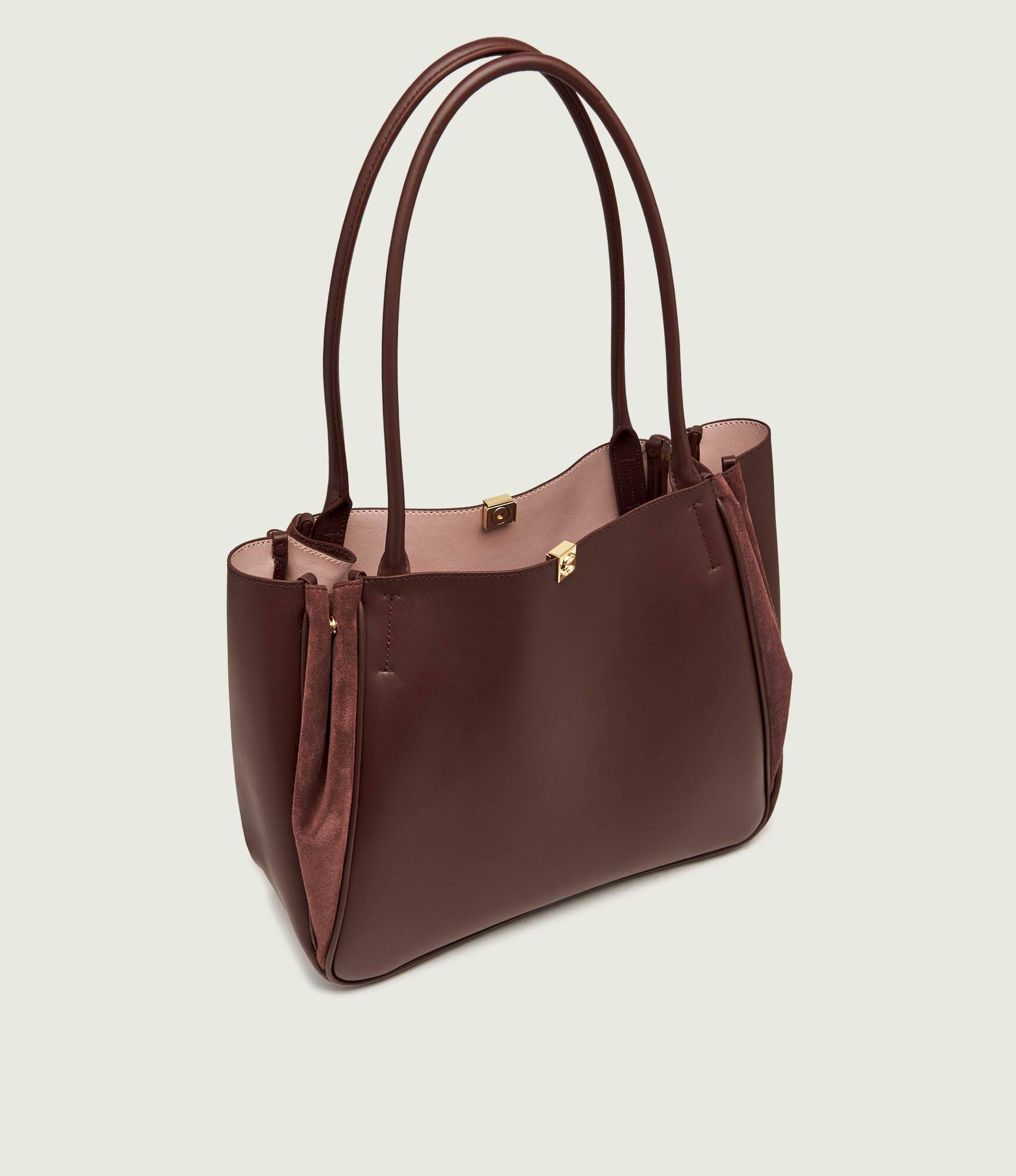 COCCINELLE De piele geantă shopper Pansy | piele întoarsă