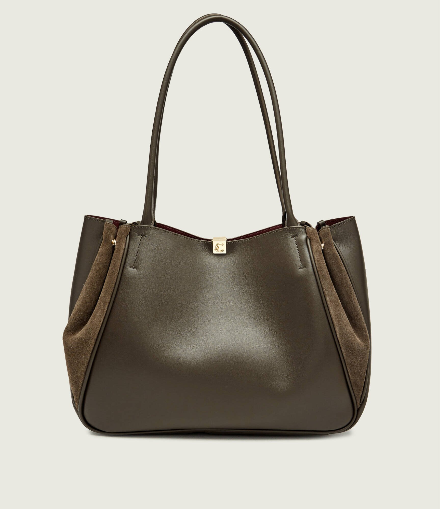 COCCINELLE De piele geantă shopper Pansy | piele întoarsă