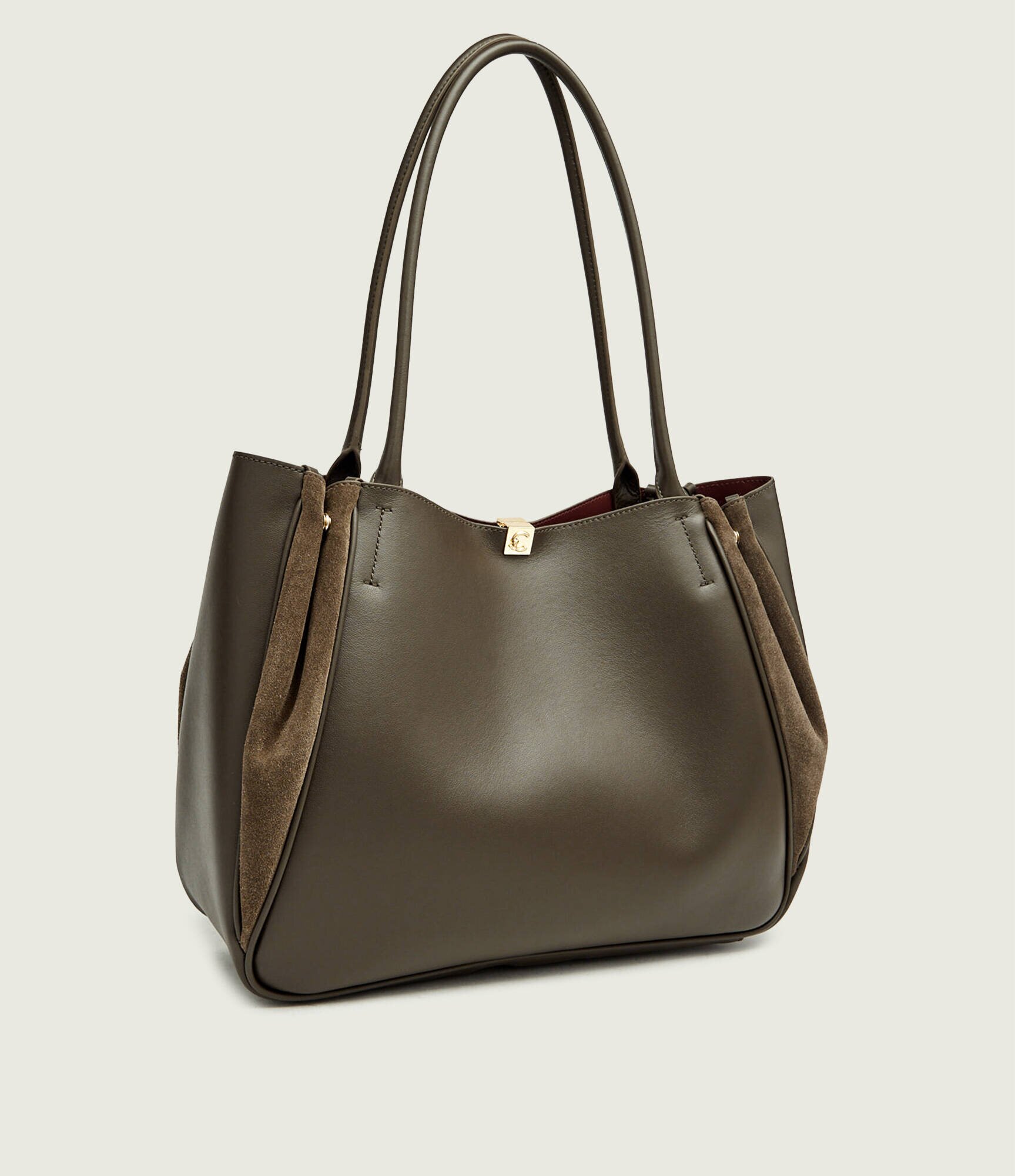 COCCINELLE De piele geantă shopper Pansy | piele întoarsă