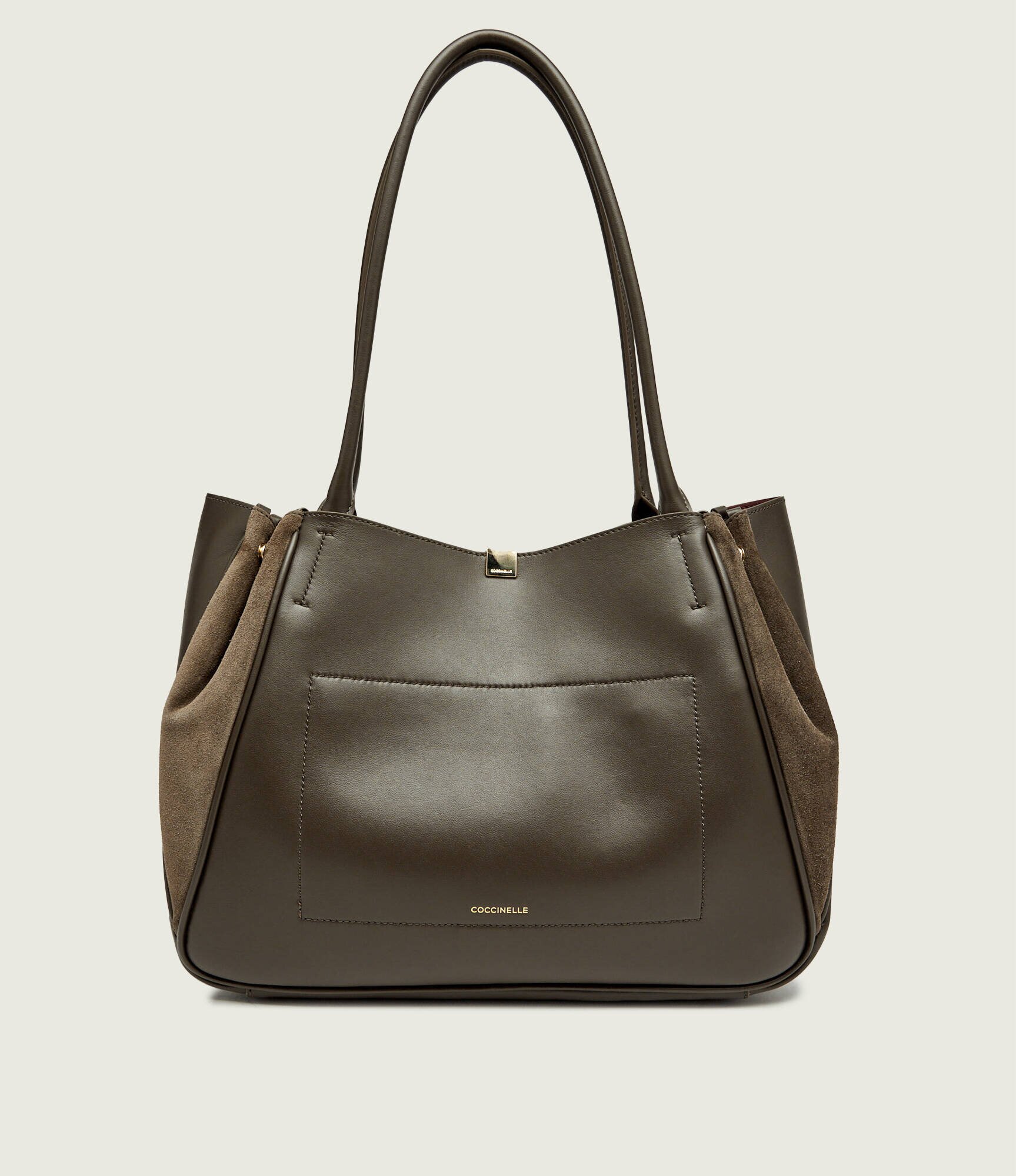 COCCINELLE De piele geantă shopper Pansy | piele întoarsă