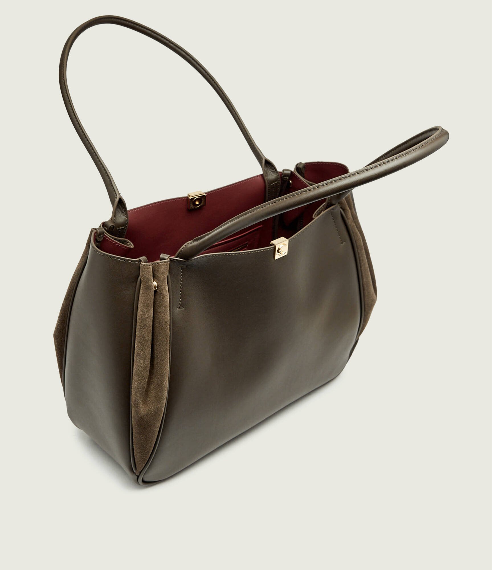 COCCINELLE De piele geantă shopper Pansy | piele întoarsă