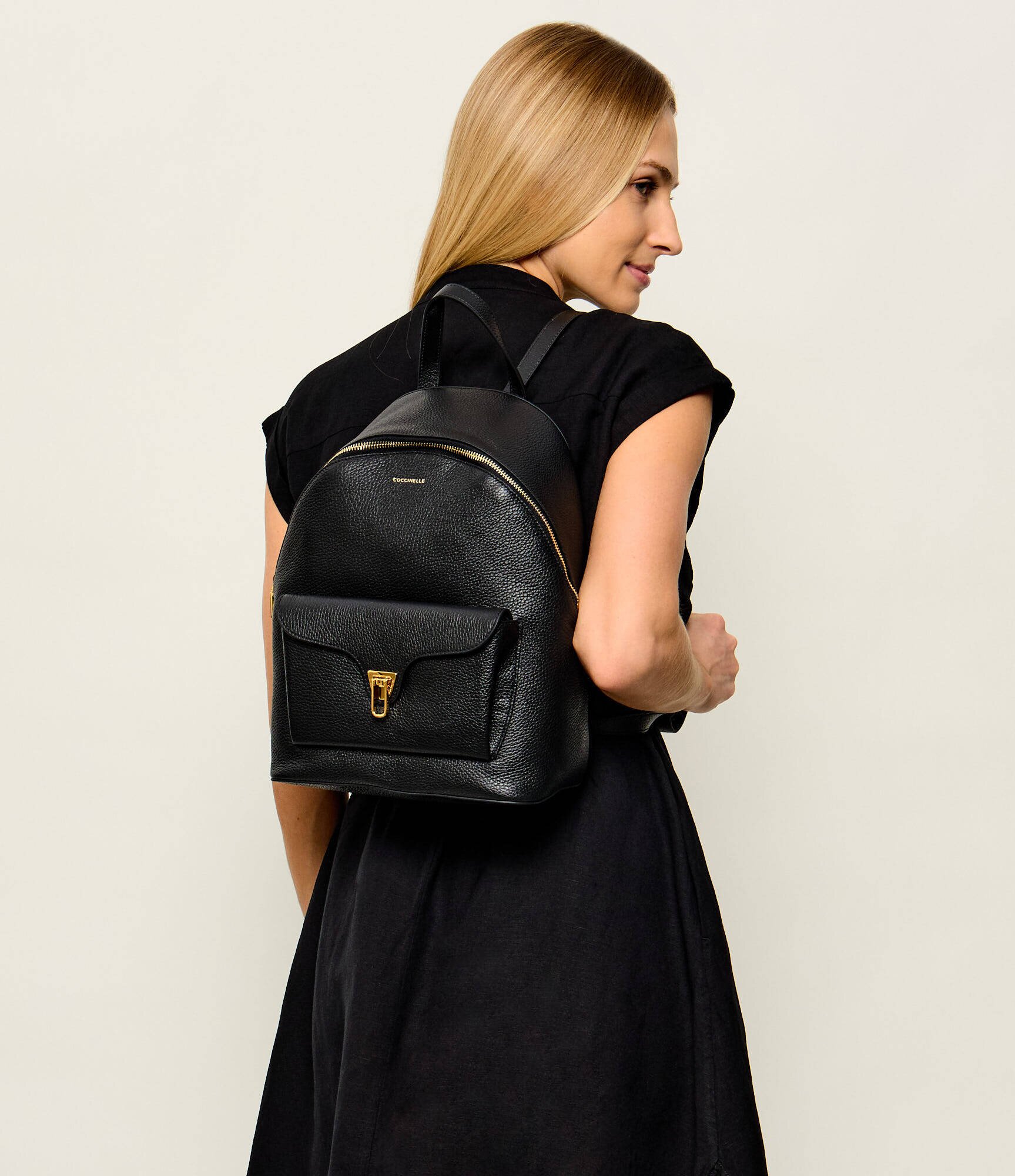 COCCINELLE De piele rucsac Beat Generation
