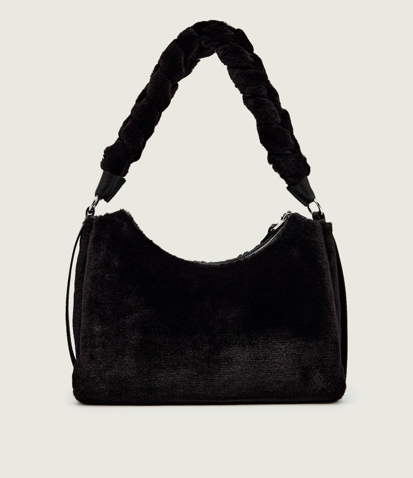 COCCINELLE Geantă pe umăr Boheme | shearling cu adaos de piele