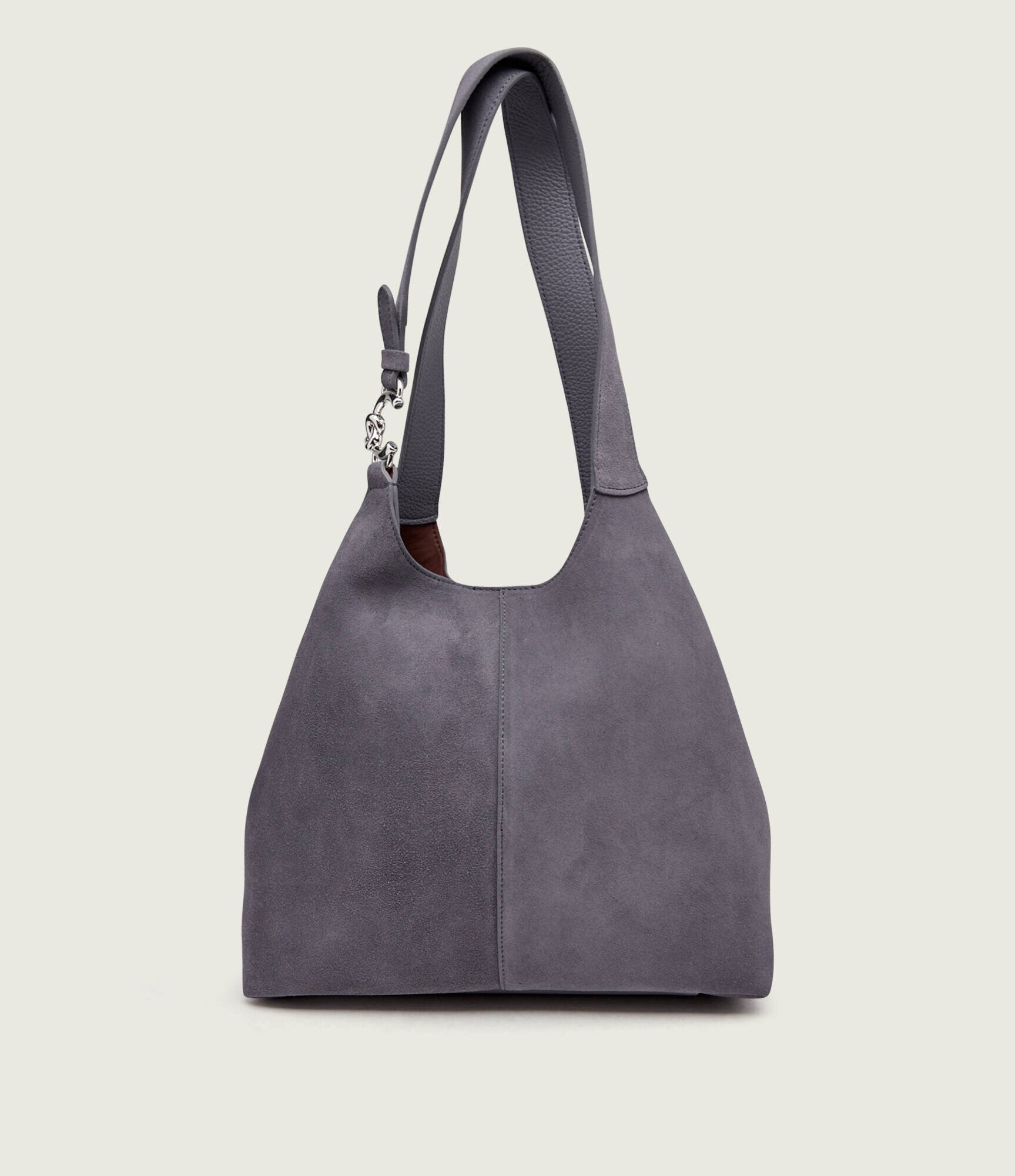 COCCINELLE Geantă shopper + borsetă C-Easy | piele întoarsă