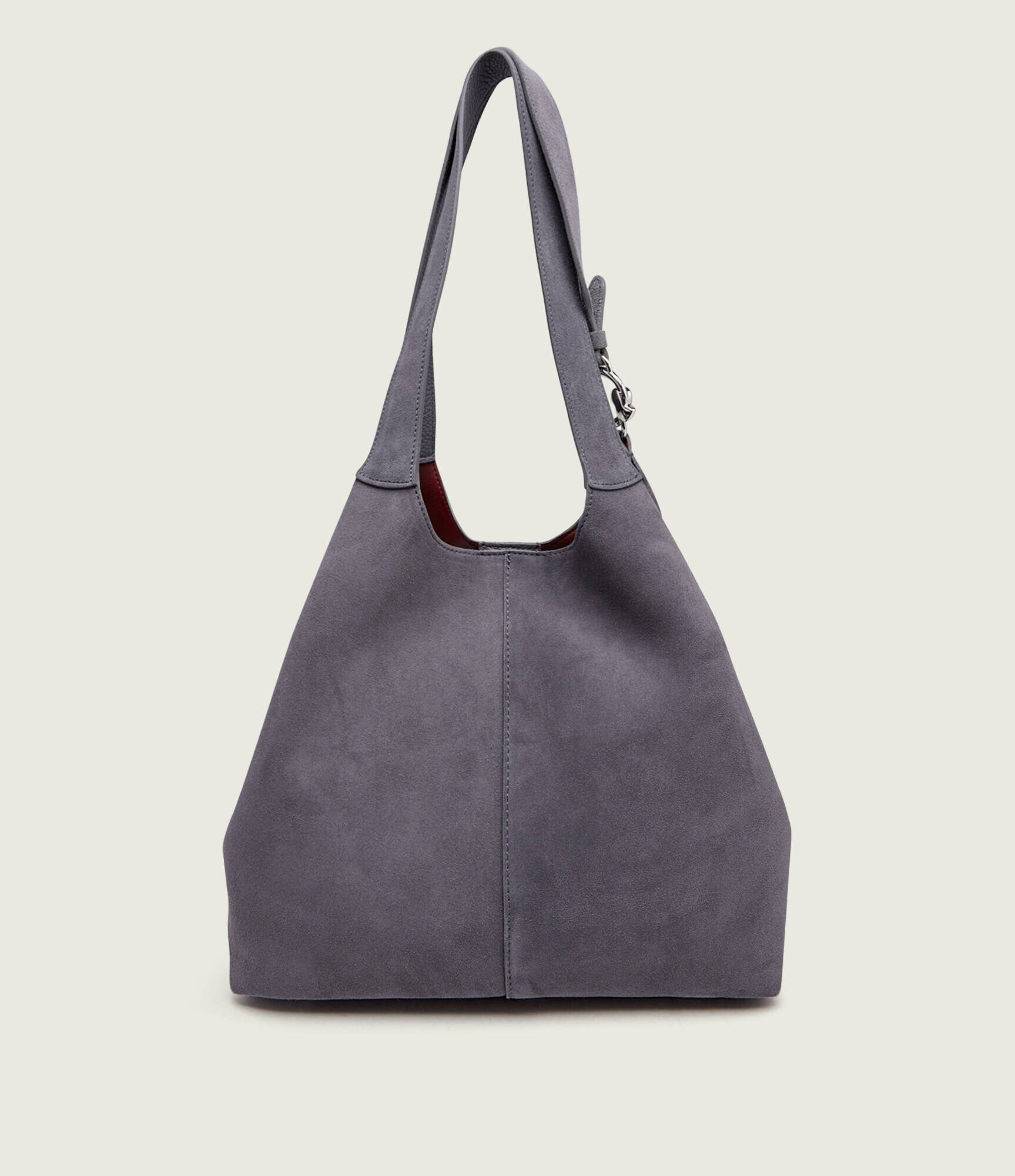 COCCINELLE Geantă shopper + borsetă C-Easy | piele întoarsă