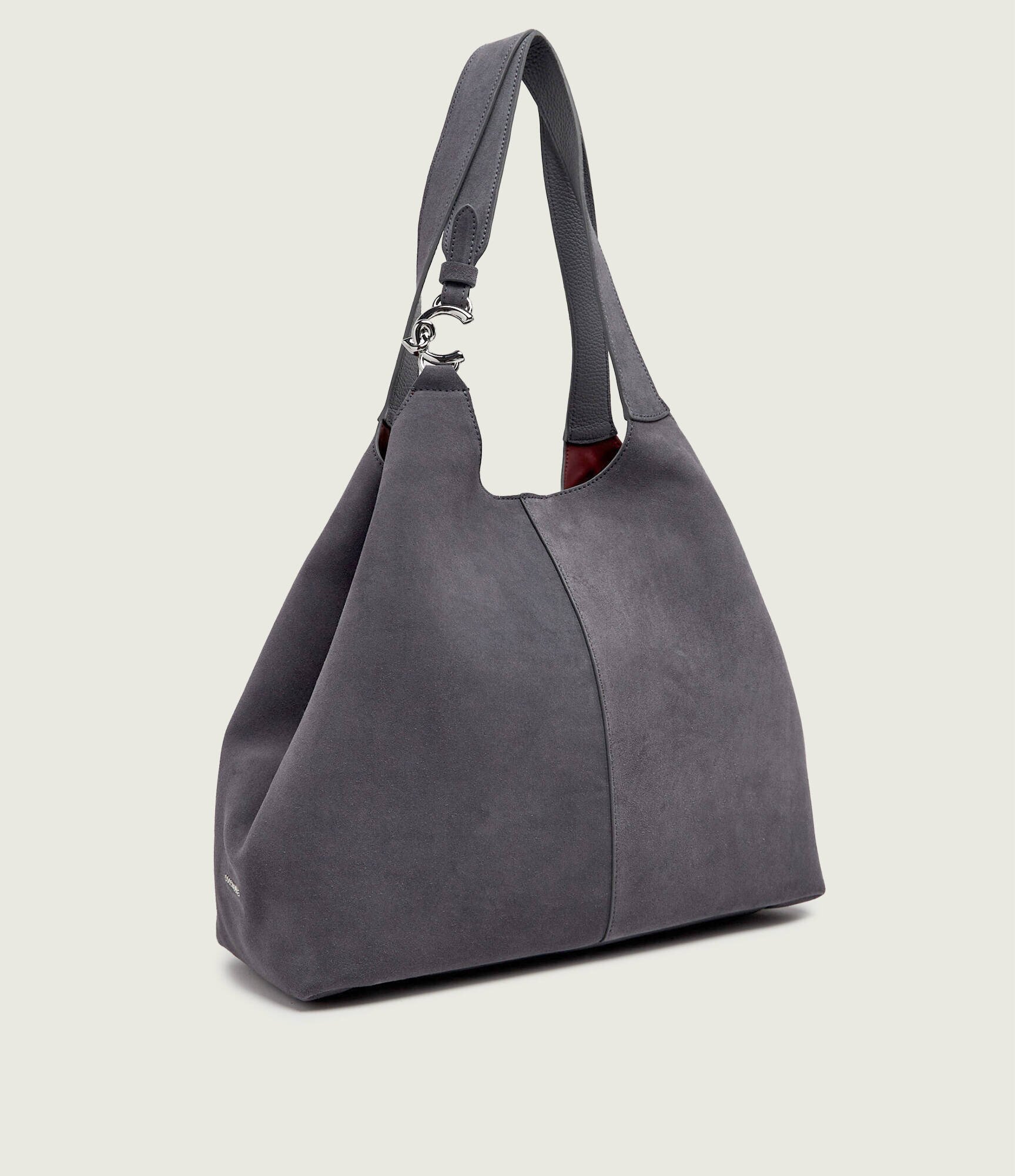 COCCINELLE Geantă shopper + borsetă C-Easy | piele întoarsă