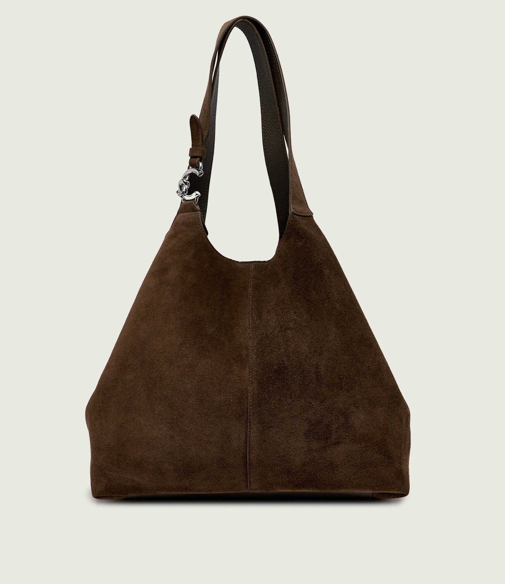 COCCINELLE Geantă shopper + borsetă C-Easy | piele întoarsă