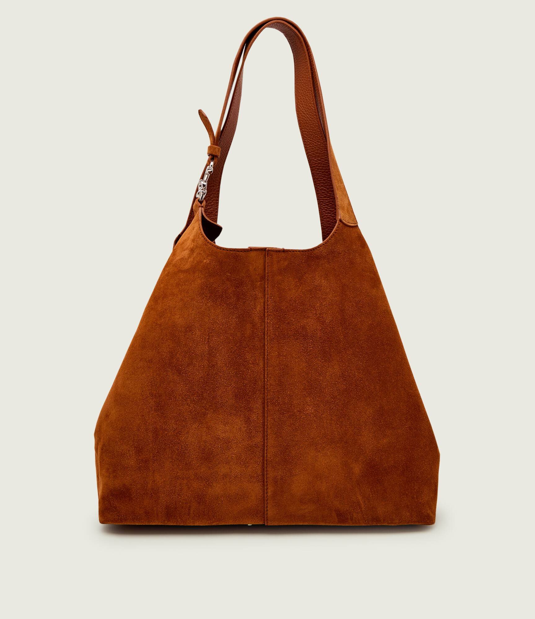 COCCINELLE Geantă shopper + borsetă C-Easy | piele întoarsă