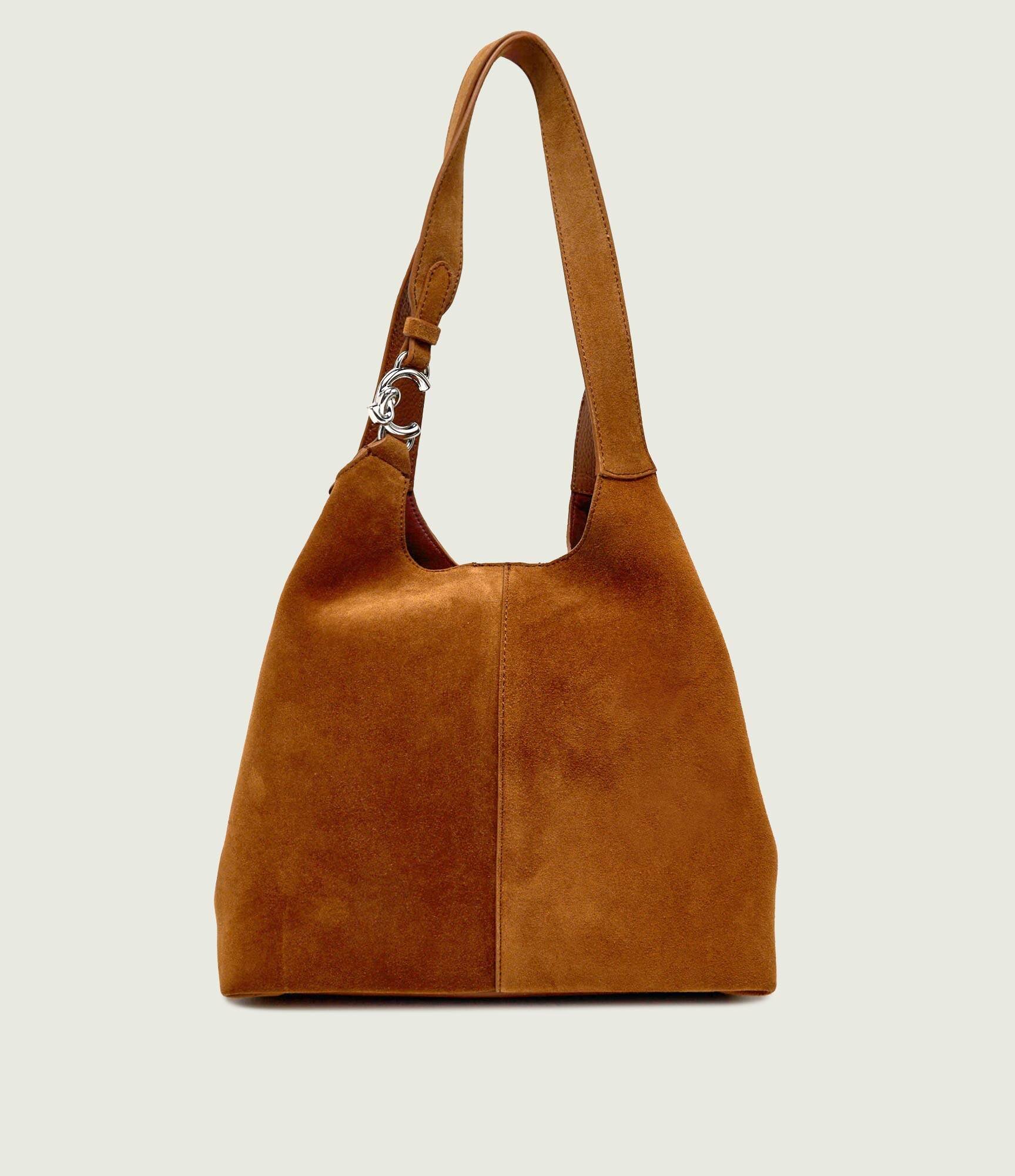 COCCINELLE Geantă shopper + borsetă C-Eeasy | piele întoarsă