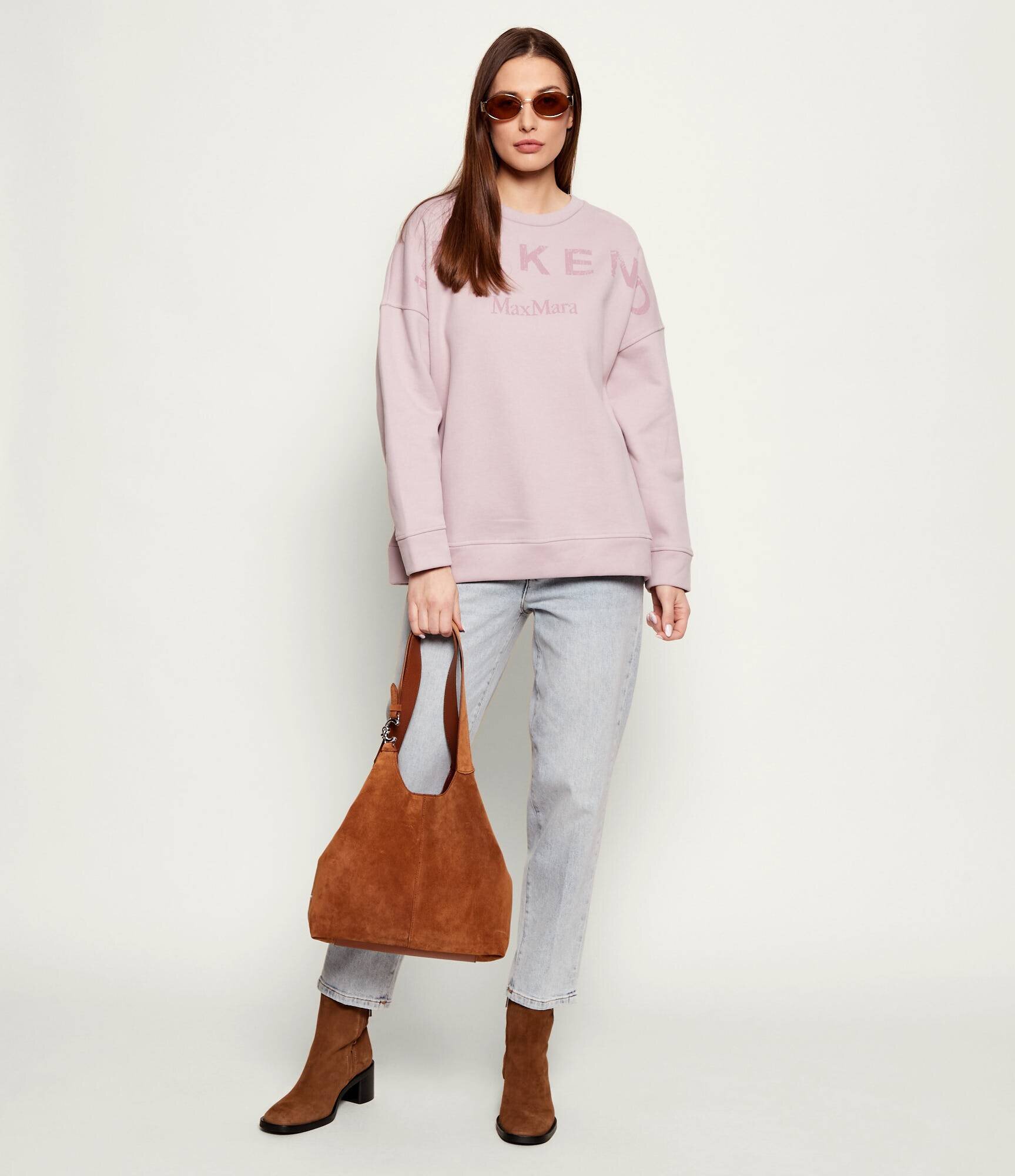 COCCINELLE Geantă shopper + borsetă C-Eeasy | piele întoarsă