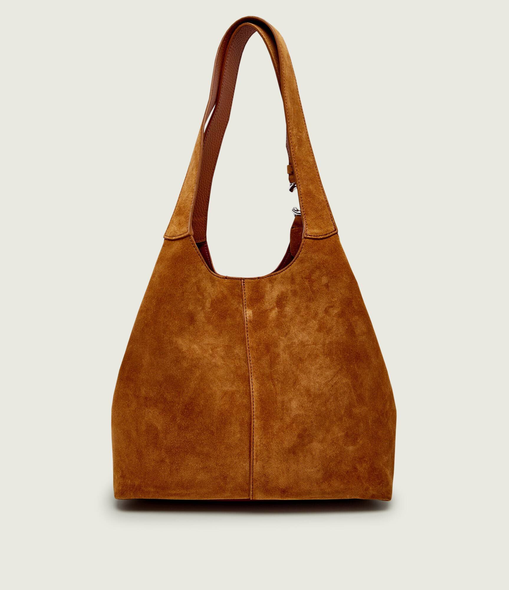 COCCINELLE Geantă shopper + borsetă C-Eeasy | piele întoarsă