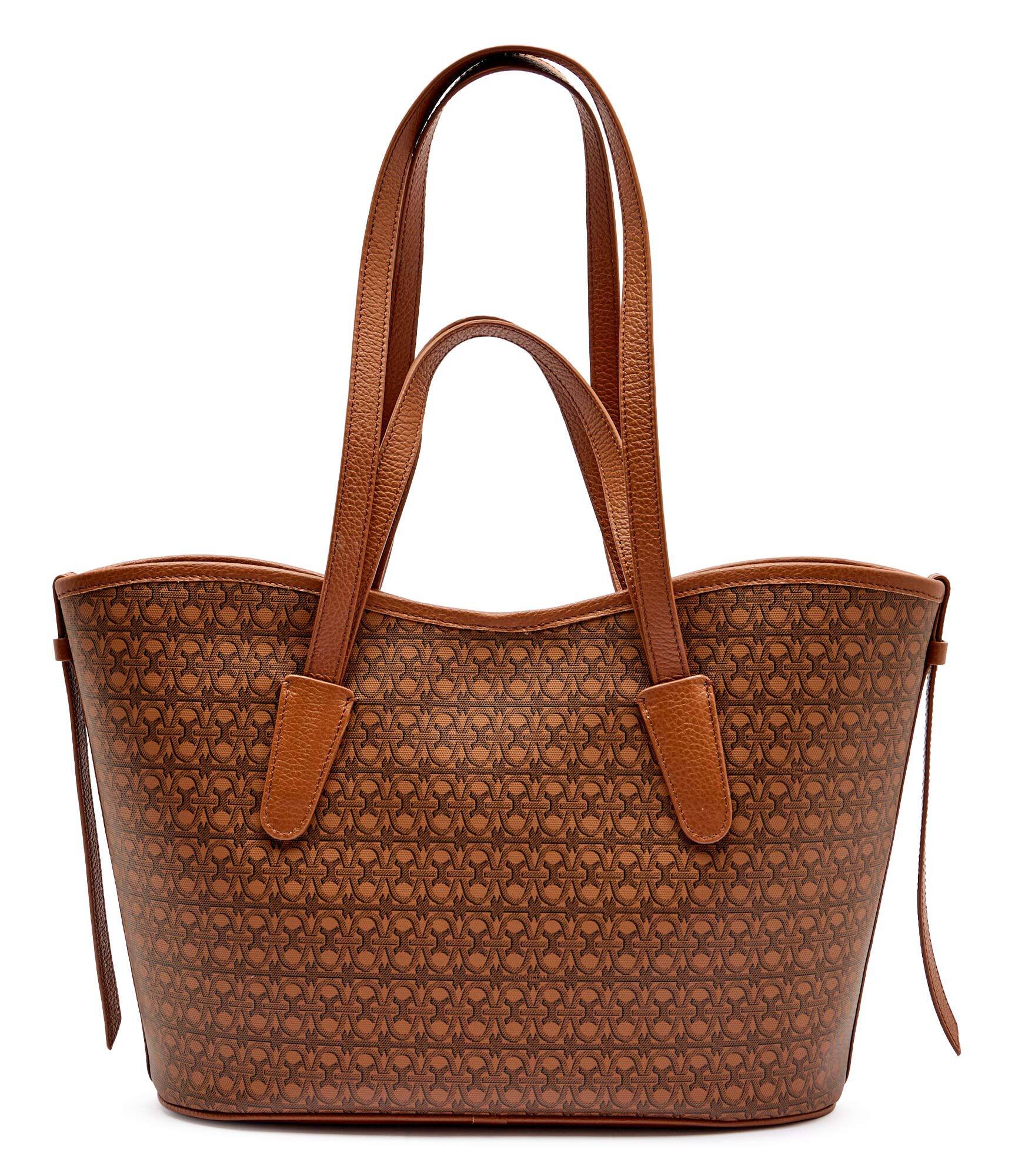 COCCINELLE Geantă shopper New Never Without cu adaos de piele
