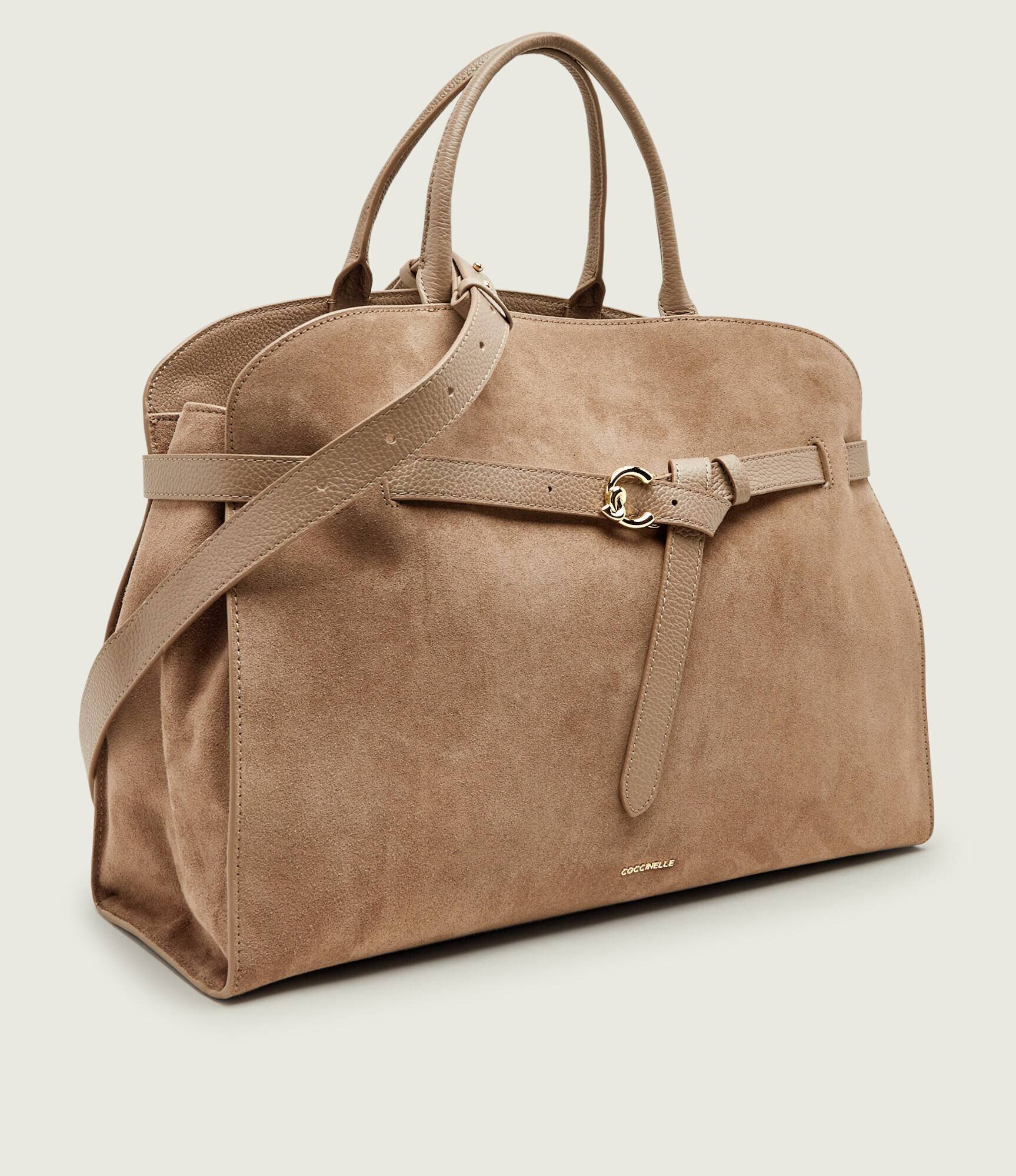 COCCINELLE Geantă shopper Sabine | piele întoarsă