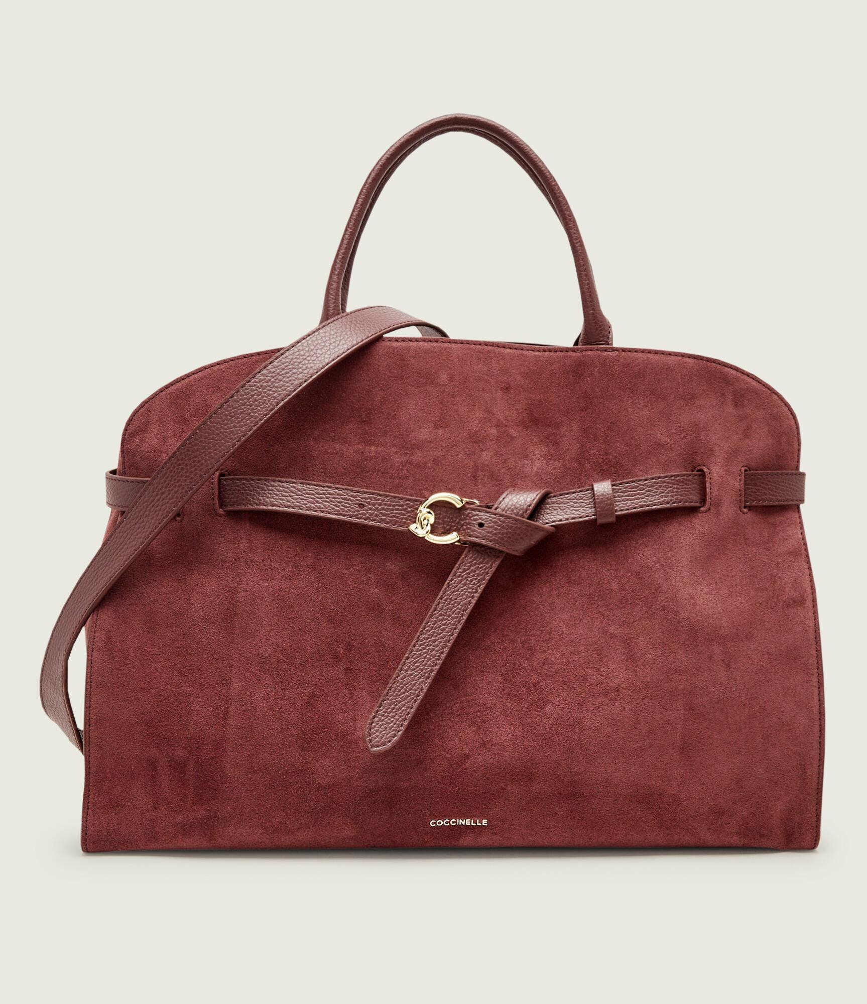 COCCINELLE Geantă shopper Sabine | piele întoarsă