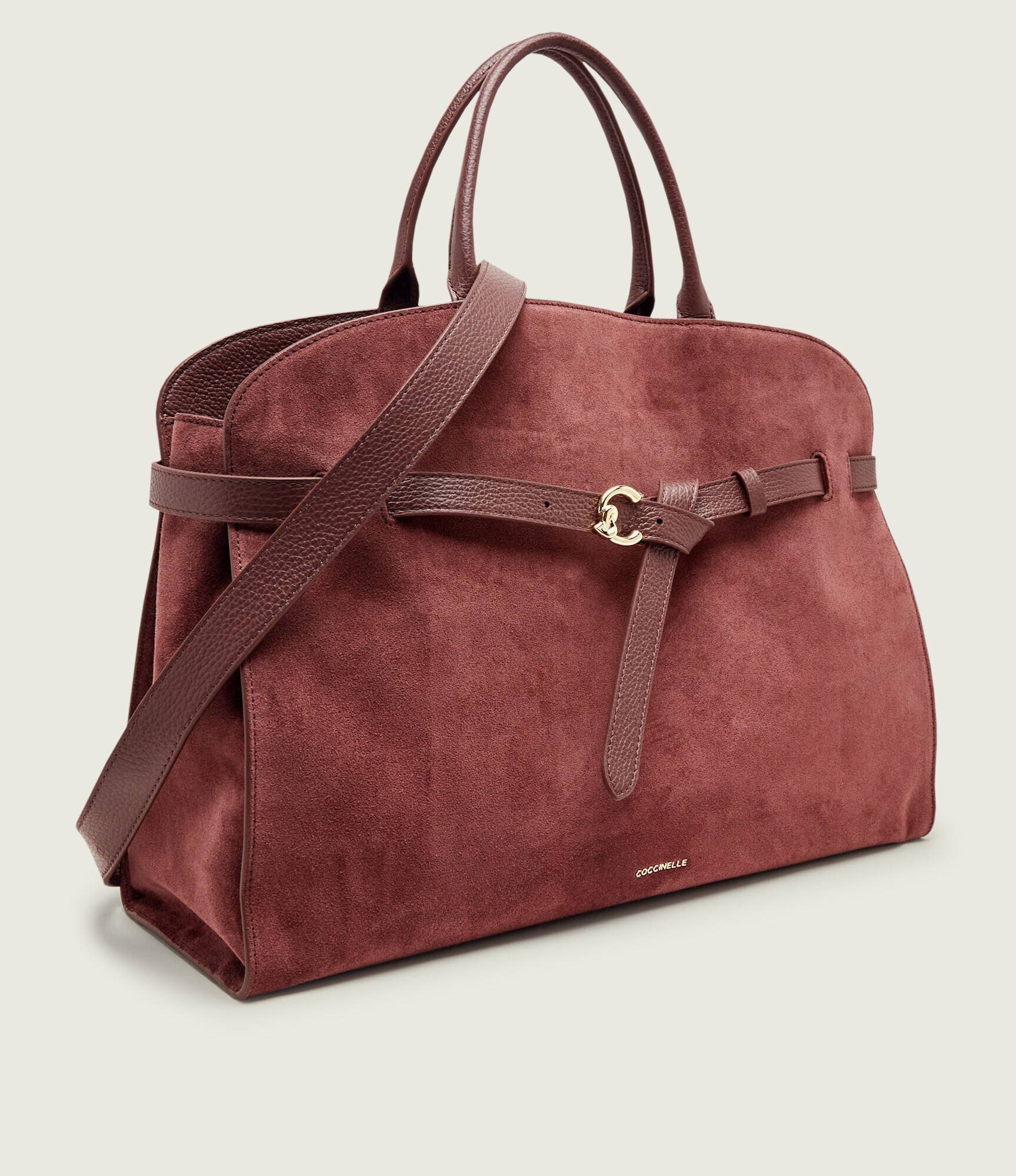 COCCINELLE Geantă shopper Sabine | piele întoarsă