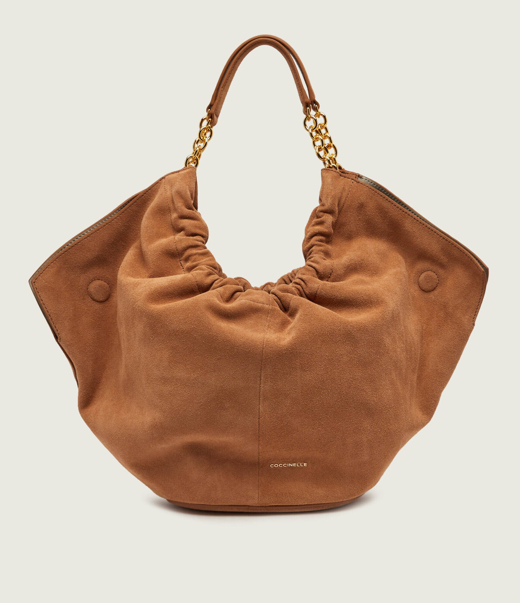 COCCINELLE Geantă shopper Smash | piele întoarsă