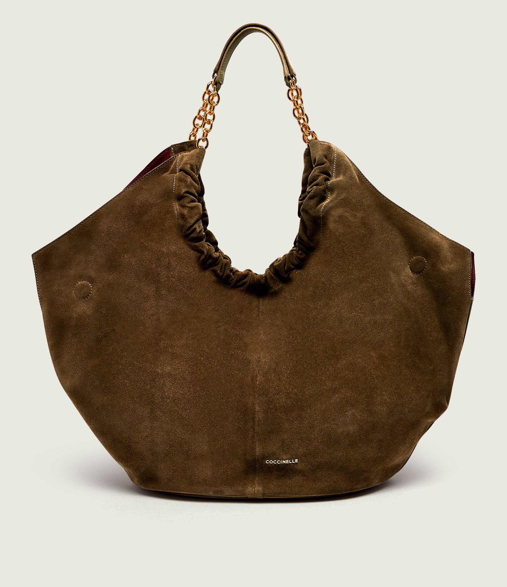 COCCINELLE Geantă shopper Smash | piele întoarsă