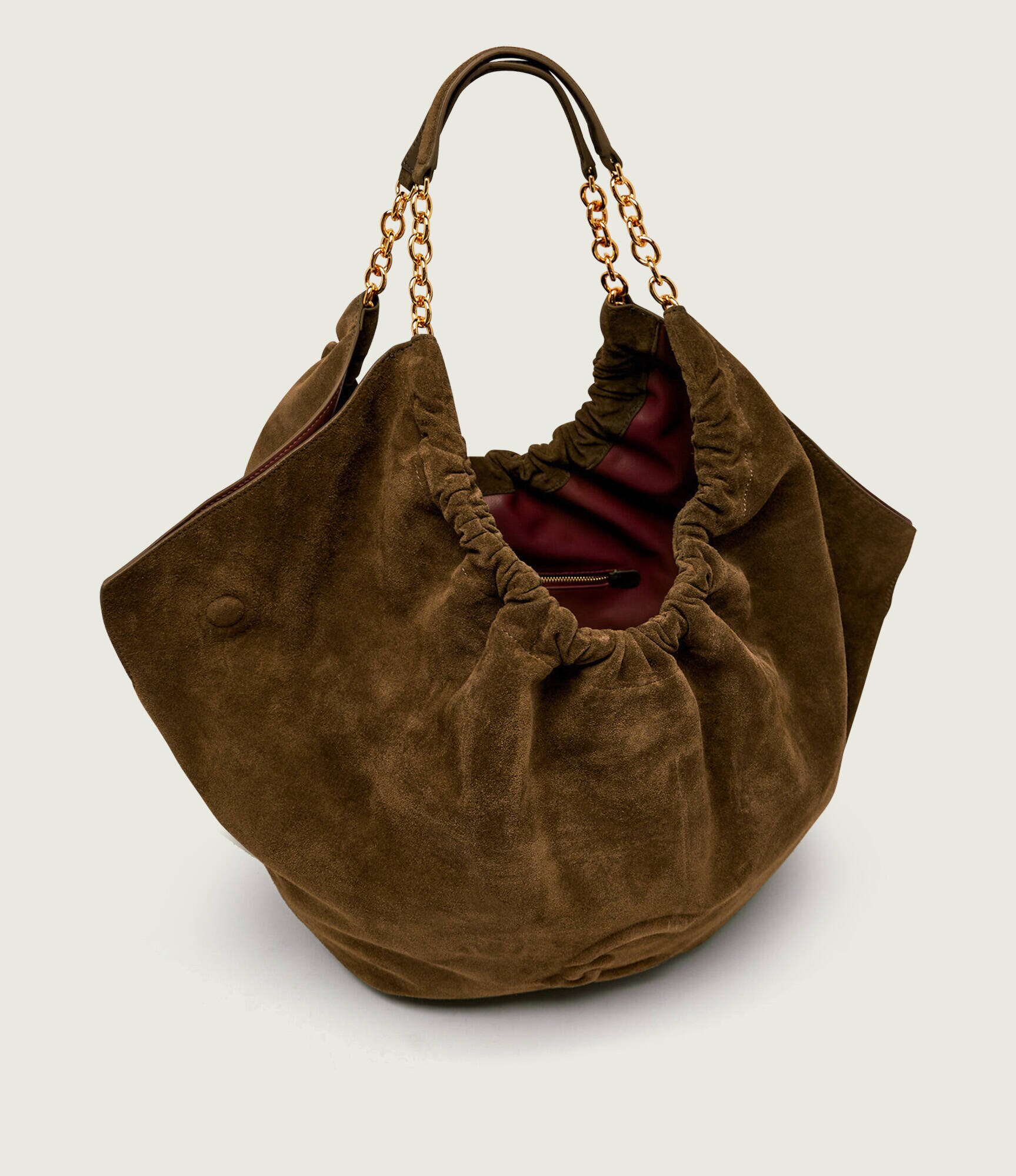 COCCINELLE Geantă shopper Smash | piele întoarsă