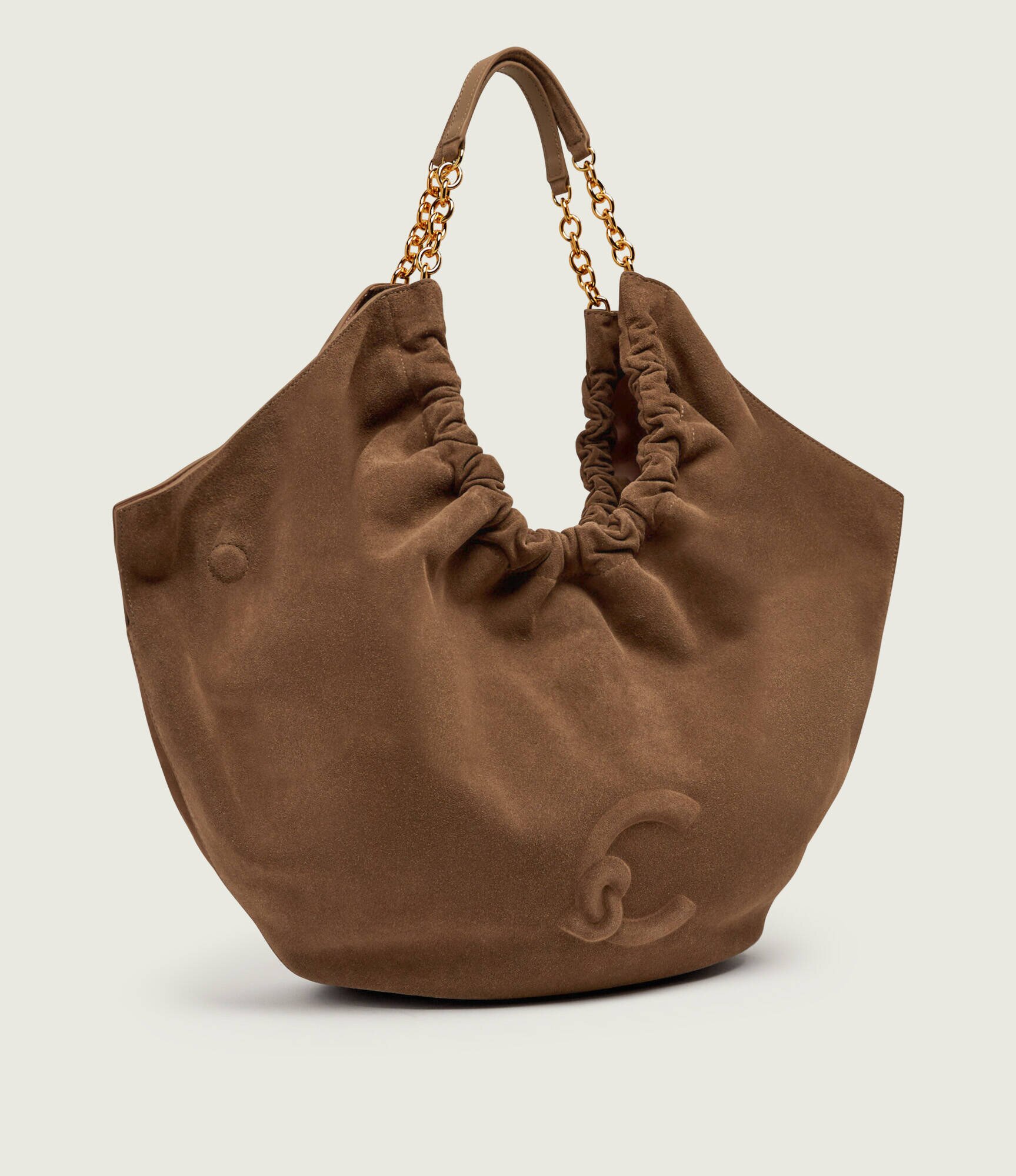 COCCINELLE Geantă shopper Smash | piele întoarsă
