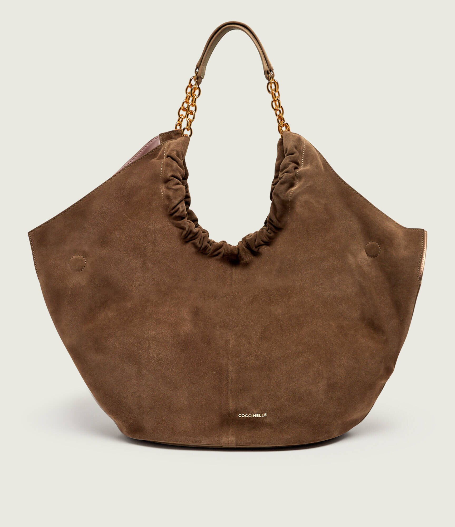 COCCINELLE Geantă shopper Smash | piele întoarsă