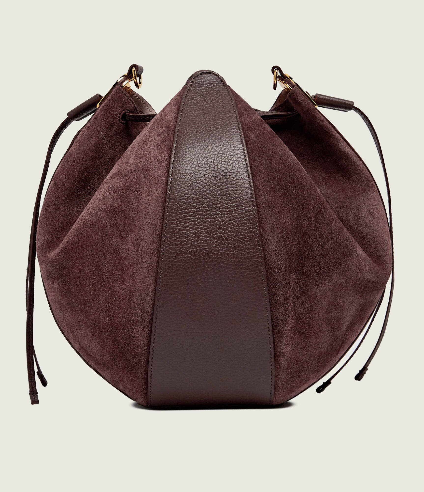 COCCINELLE Geantă tip sac + borsetă Boom | zamsz cu adaos de piele