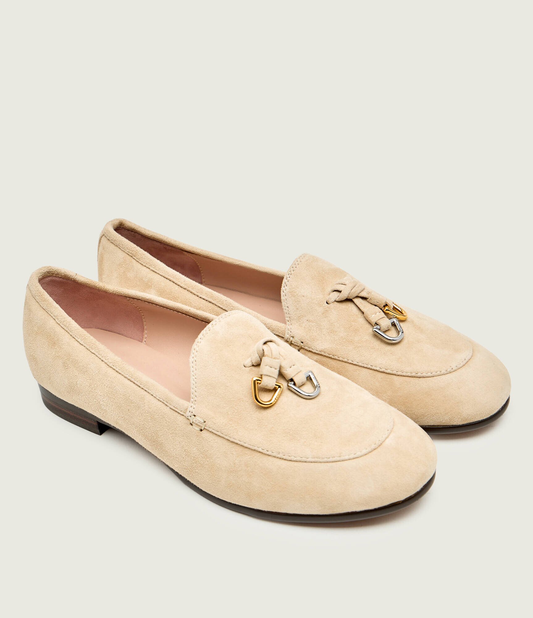 COCCINELLE Pantofi lords LOOP | piele întoarsă