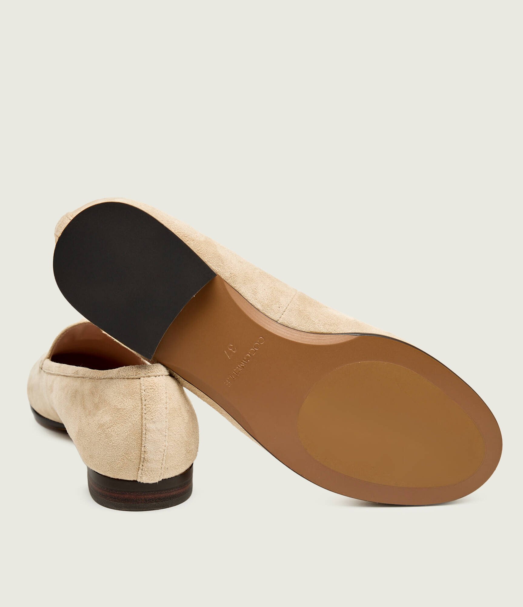 COCCINELLE Pantofi lords LOOP | piele întoarsă