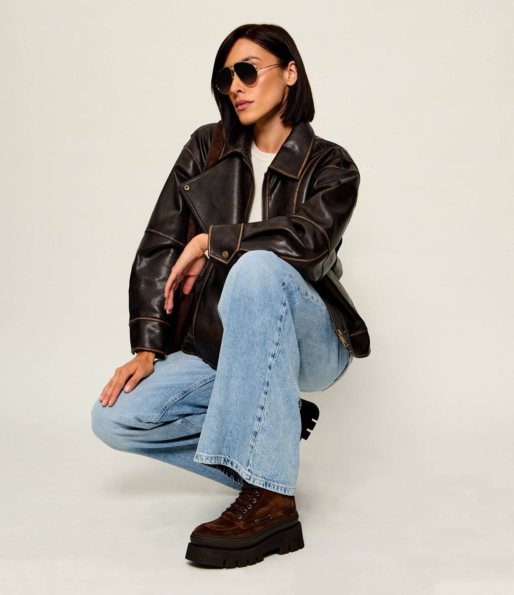 COPENHAGEN STUDIOS Botine CPH697 | piele întoarsă