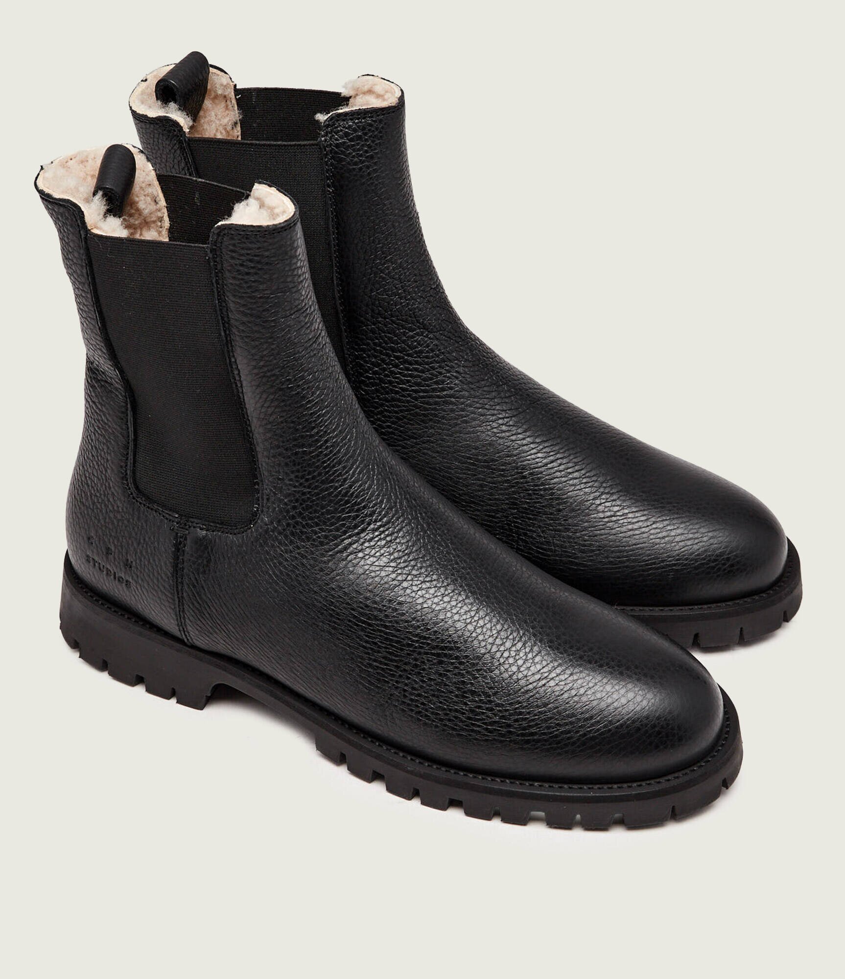 COPENHAGEN STUDIOS De piele ghete chelsea CPH850M | lână