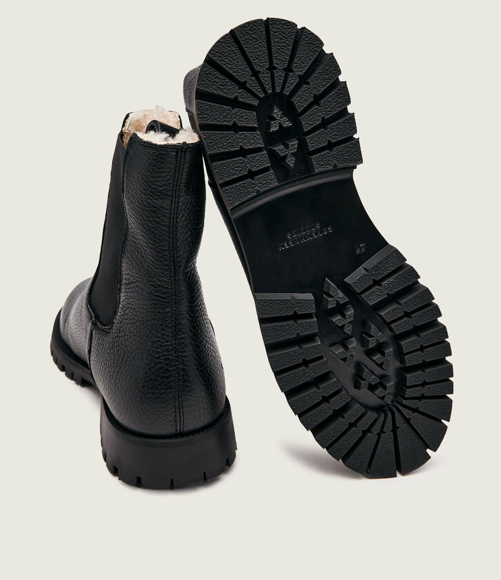 COPENHAGEN STUDIOS De piele ghete chelsea CPH850M | lână