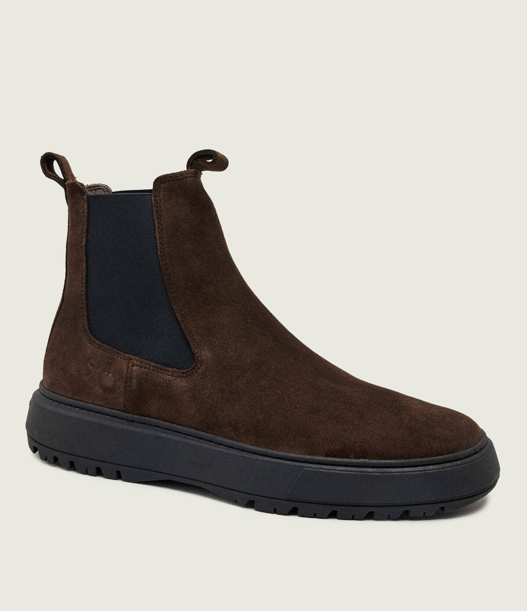 COPENHAGEN STUDIOS Ghete chelsea CPH603M | zamsz cu adaos de piele