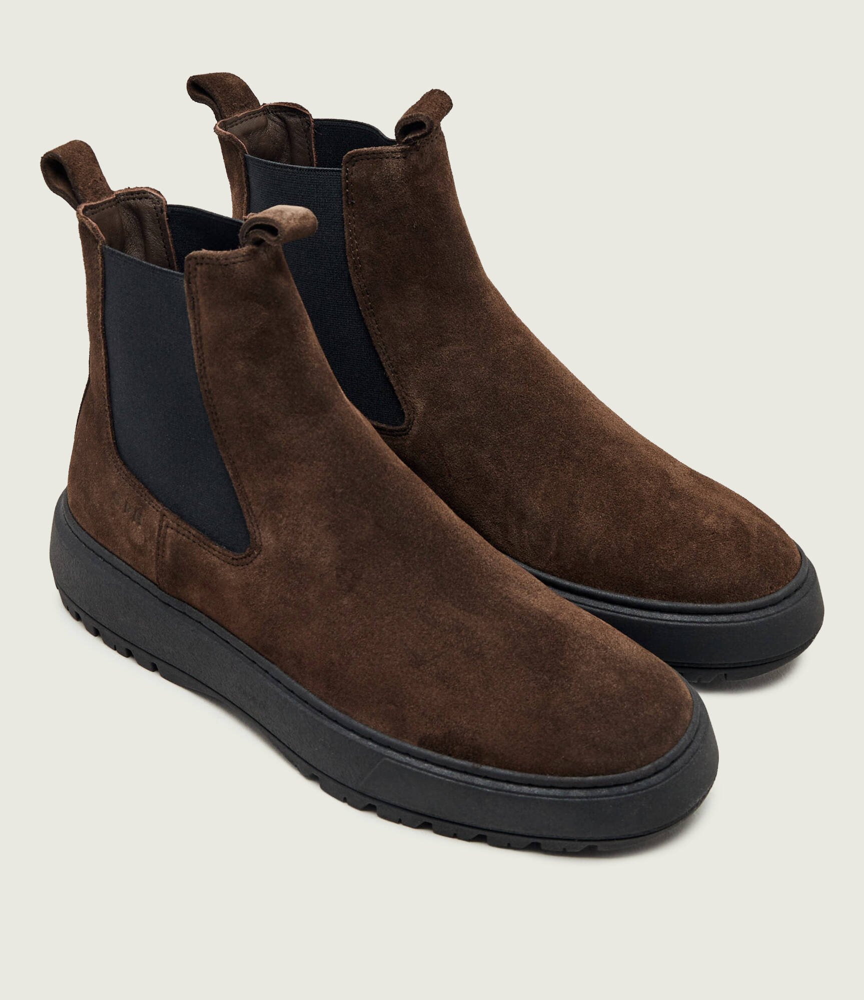COPENHAGEN STUDIOS Ghete chelsea CPH603M | zamsz cu adaos de piele
