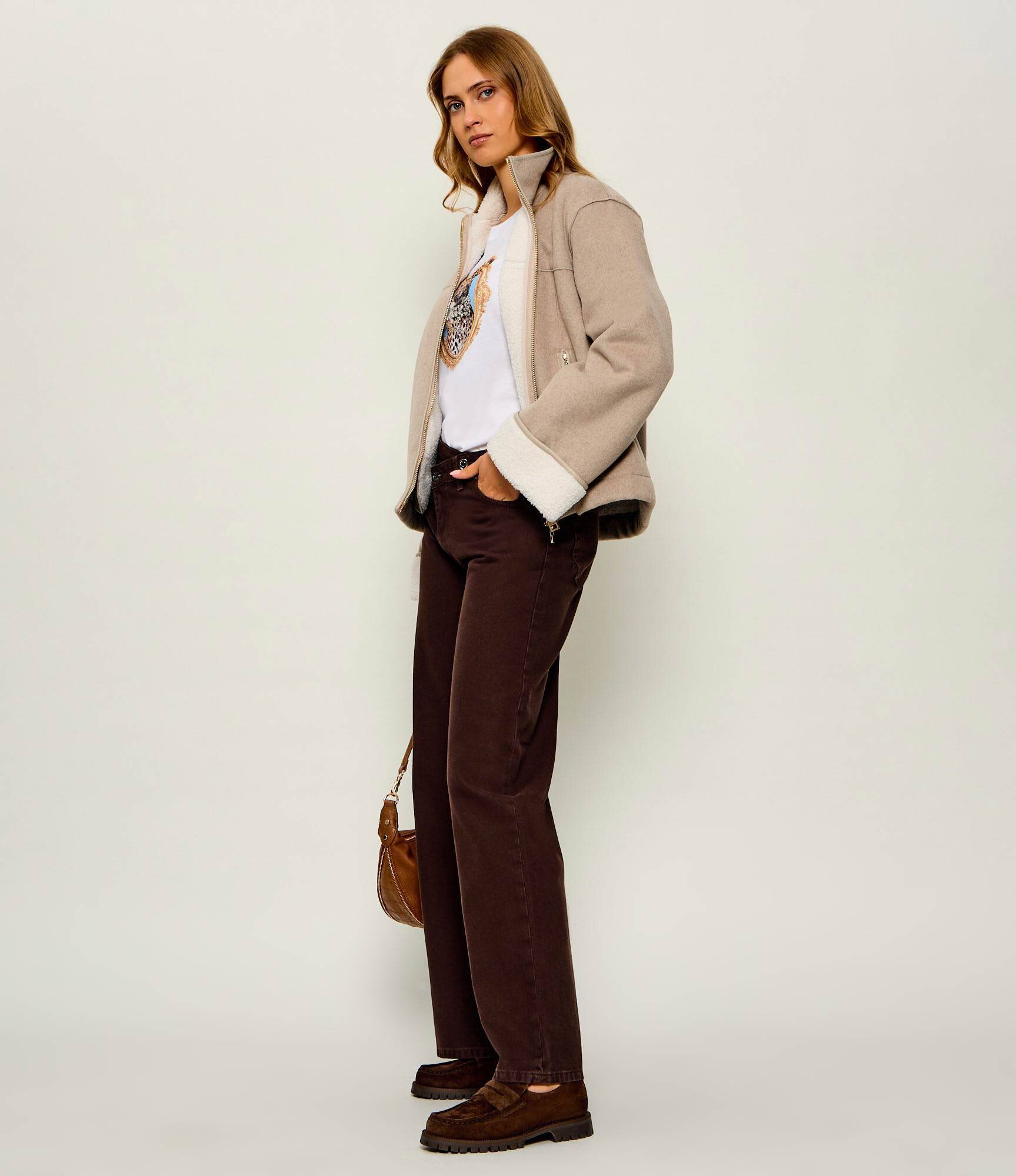 COPENHAGEN STUDIOS Pantofi loafer | piele întoarsă