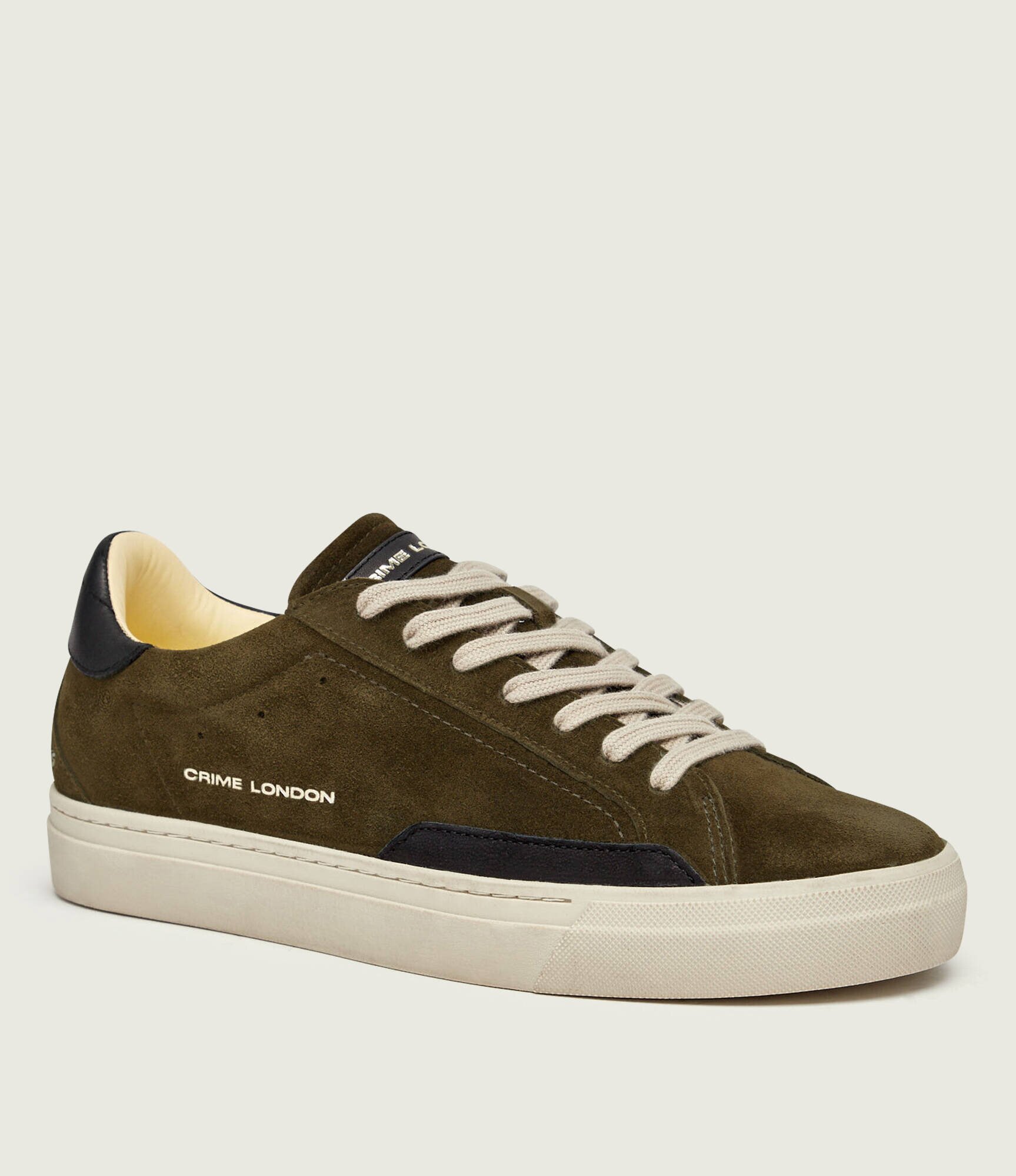 Crime London Sneakers Essential | piele întoarsă cu adaos de piele