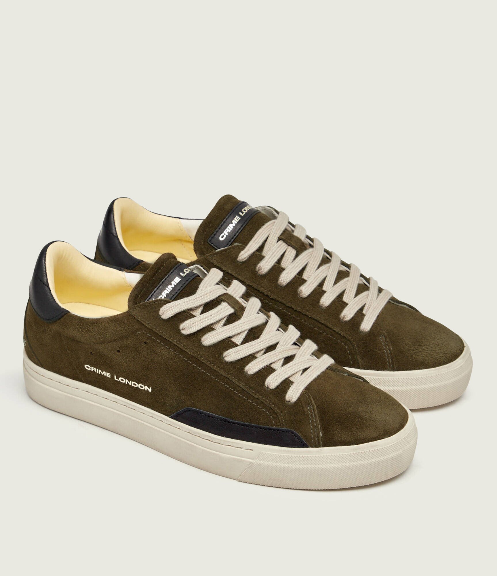 Crime London Sneakers Essential | piele întoarsă cu adaos de piele