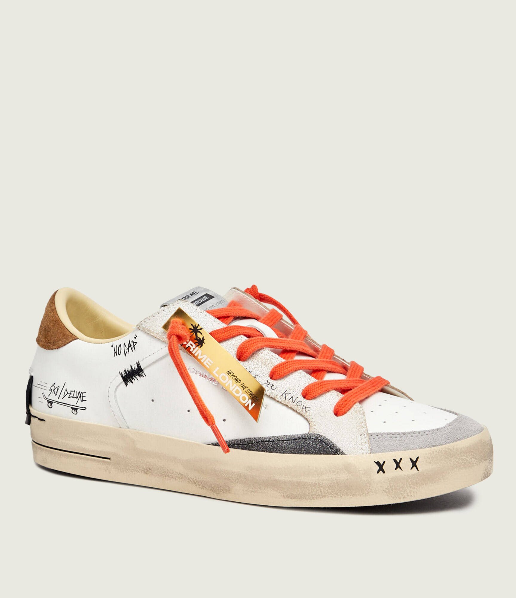 Crime London Teniși din piele SKATE | piele întoarsă