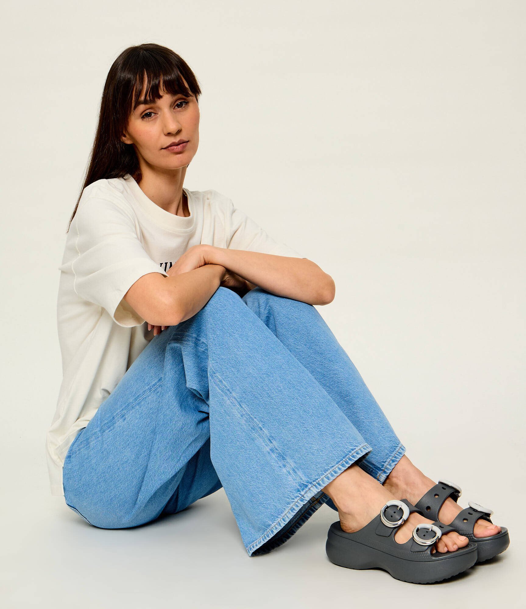 Crocs Șlapi Saturday Platform Dipped Buckle