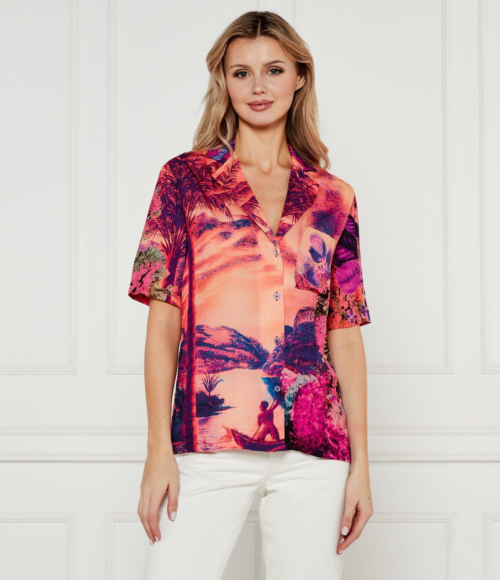 Desigual Cămașă PARADISE_LACROIX | Loose fit