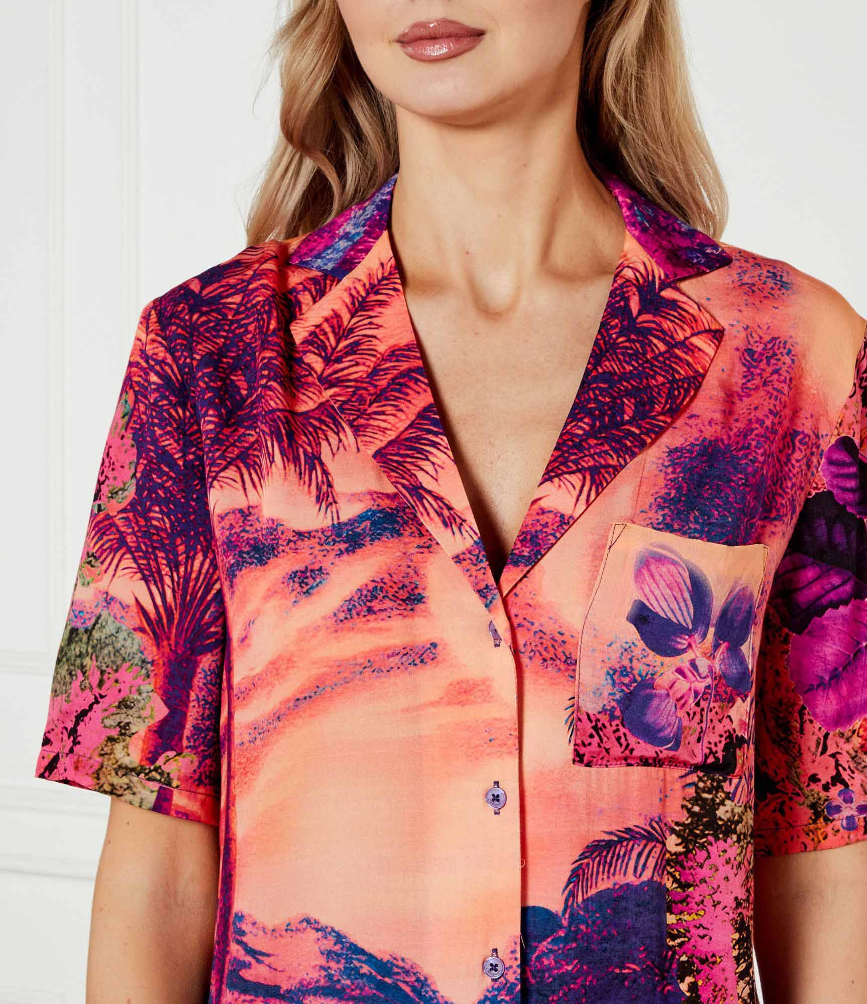 Desigual Cămașă PARADISE_LACROIX | Loose fit