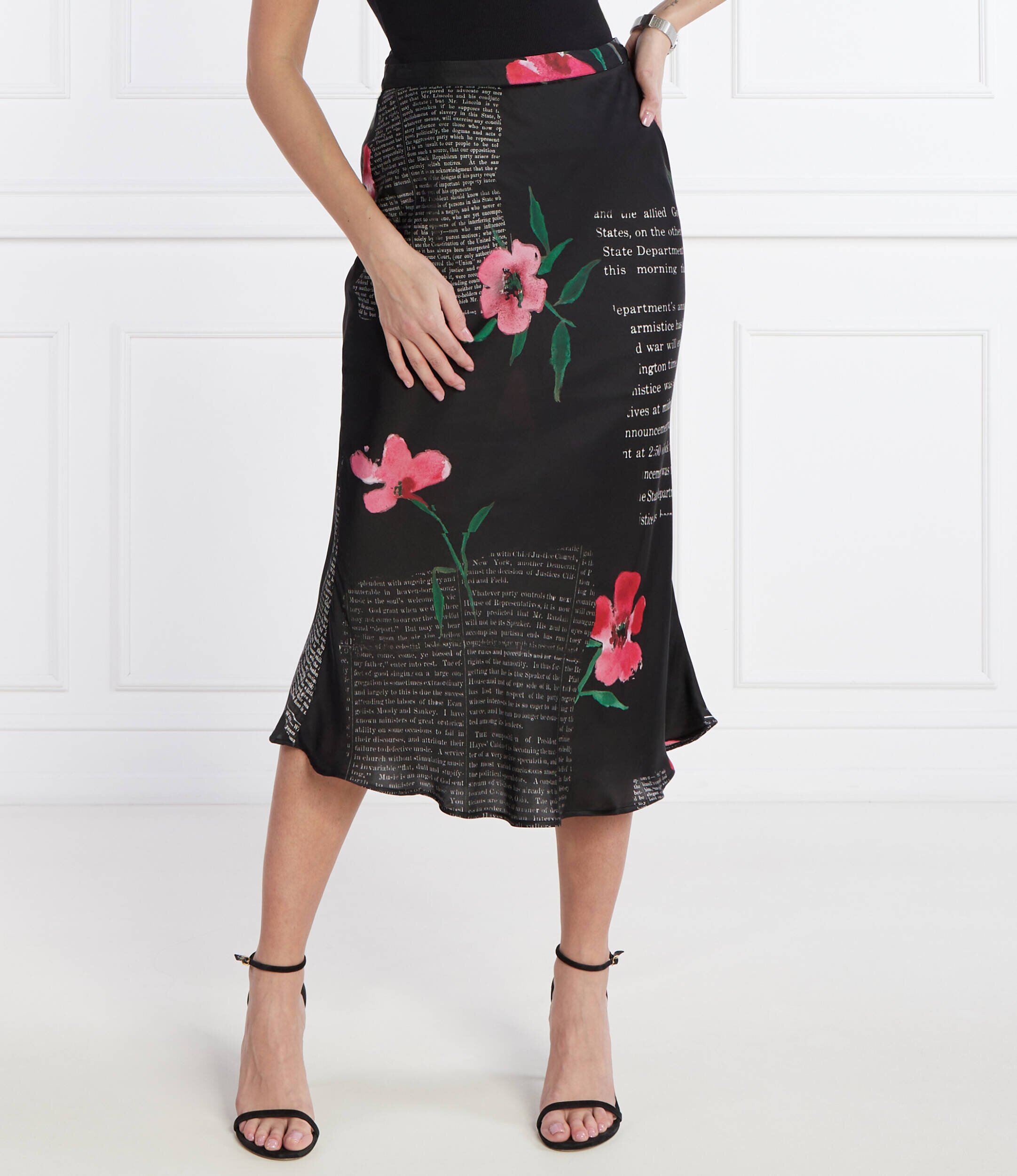 Desigual De satin fustă