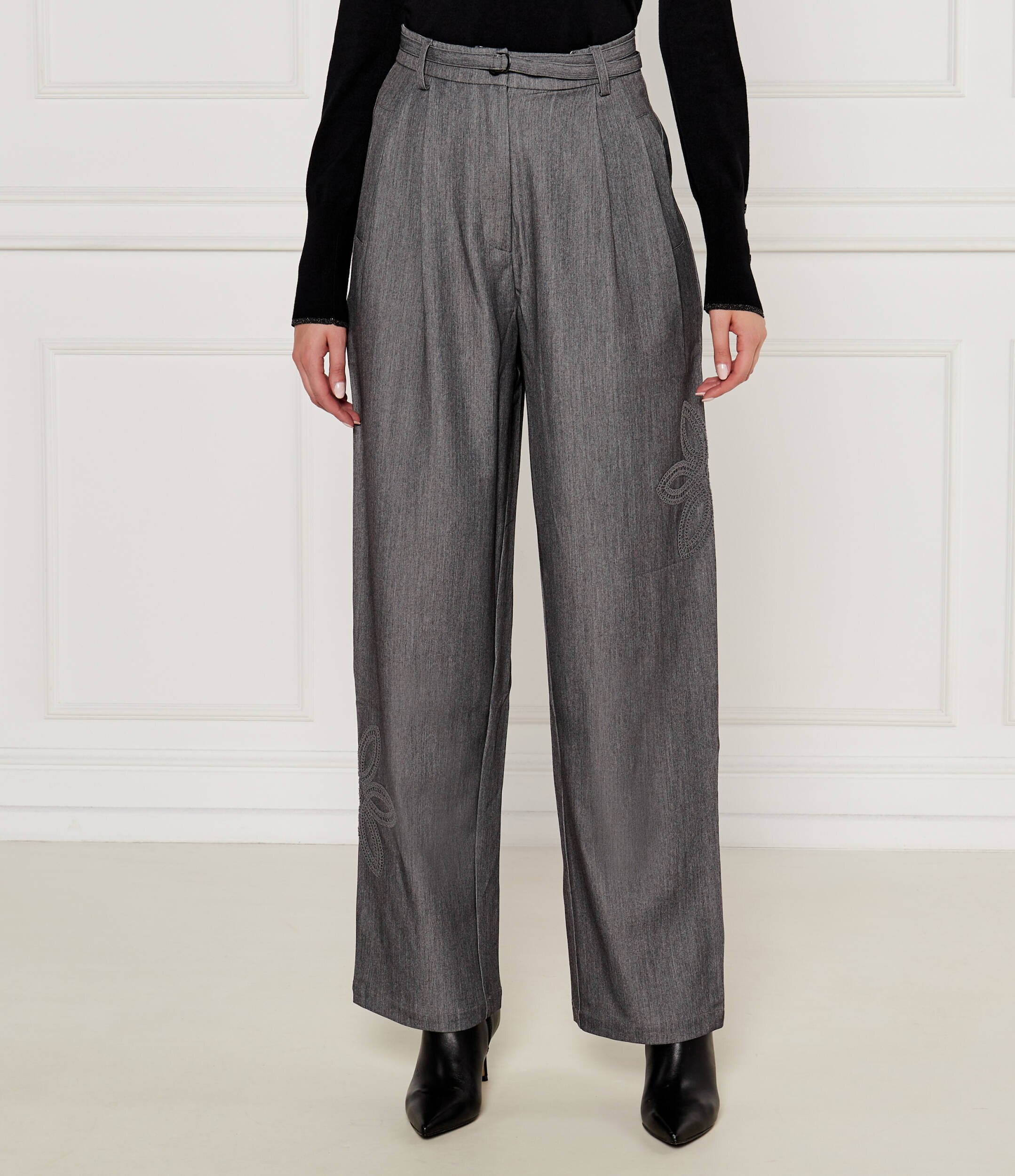 Desigual Pantaloni cu cordon | flare fit