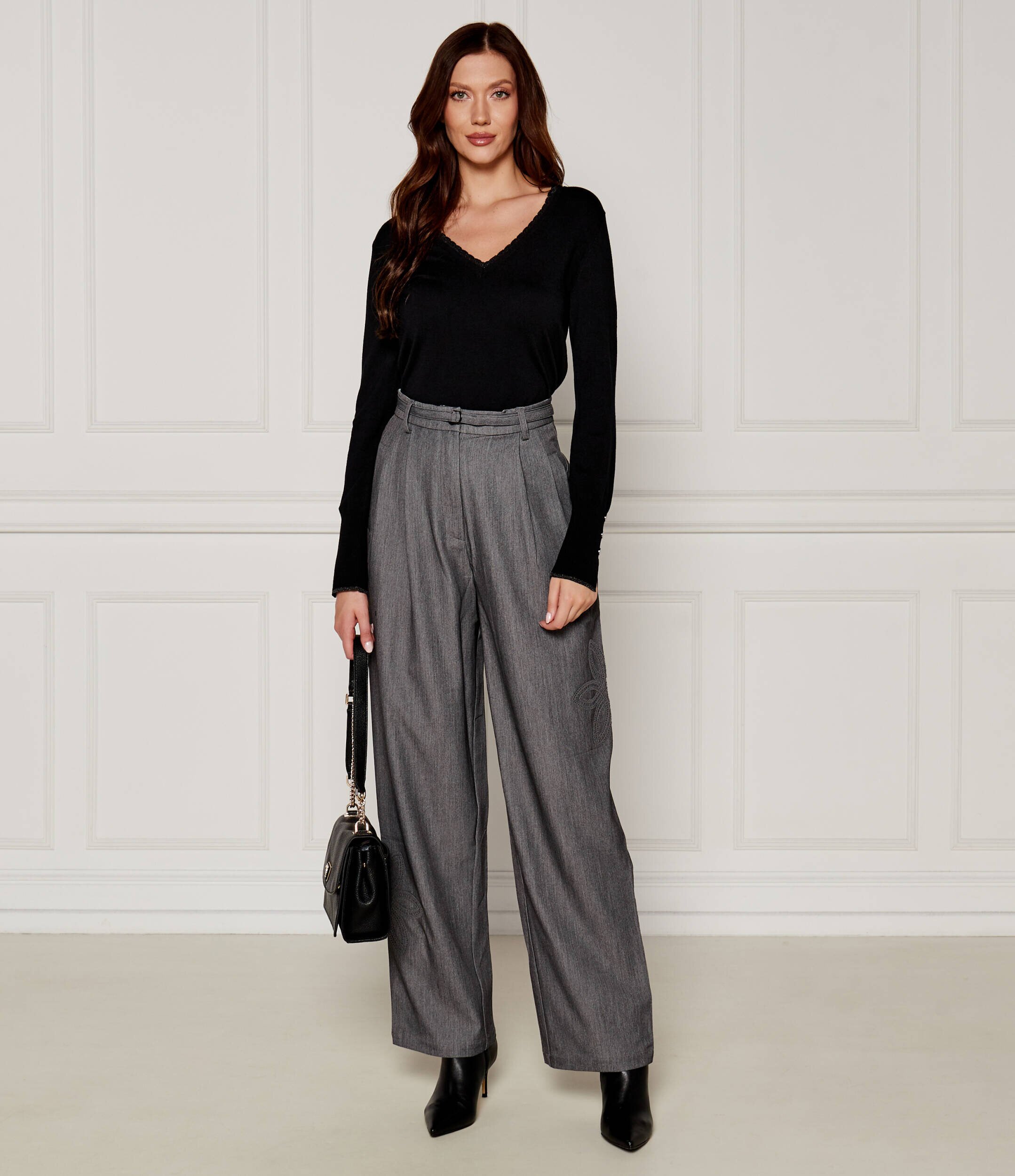 Desigual Pantaloni cu cordon | flare fit