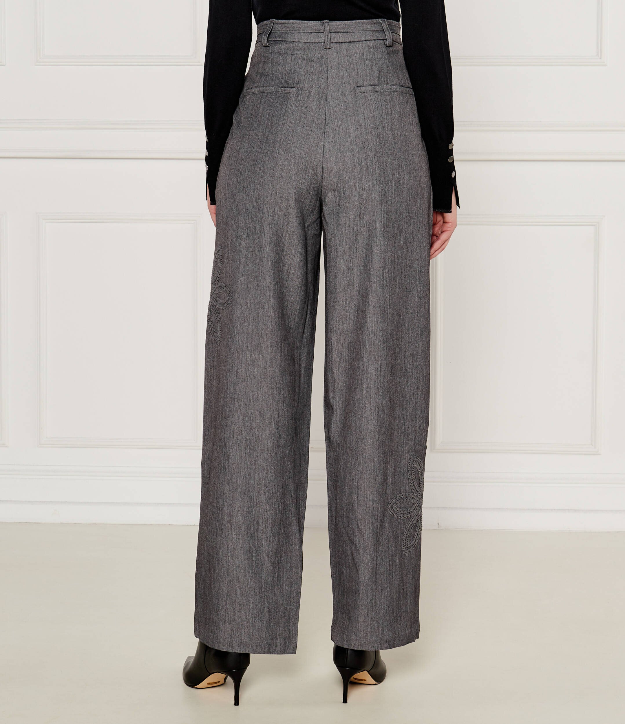 Desigual Pantaloni cu cordon | flare fit