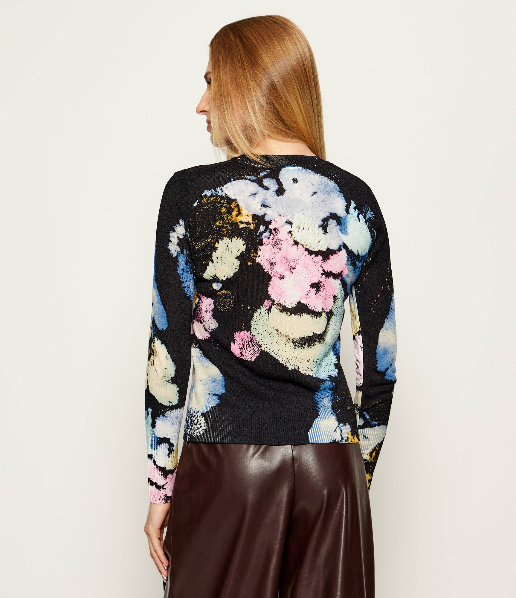 Desigual Pulover JERS_NENUFAR| X MR. CHRISTIAN LACROIX | regular fit | cu adaos de in