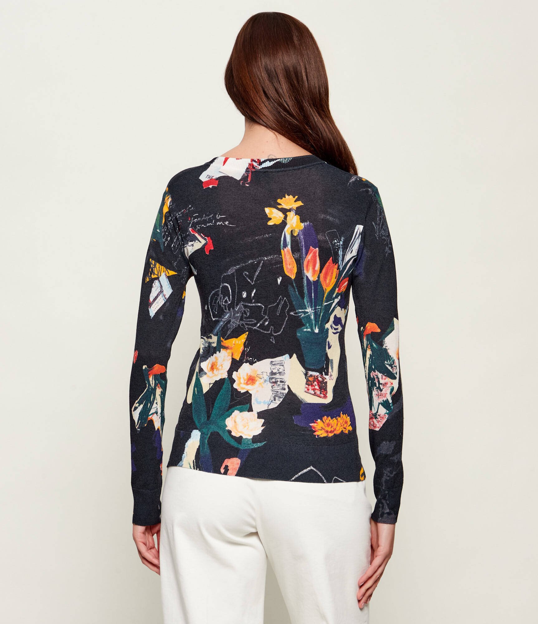 Desigual Pulover Nantes Lacroix | Slim Fit | cu adaos de in