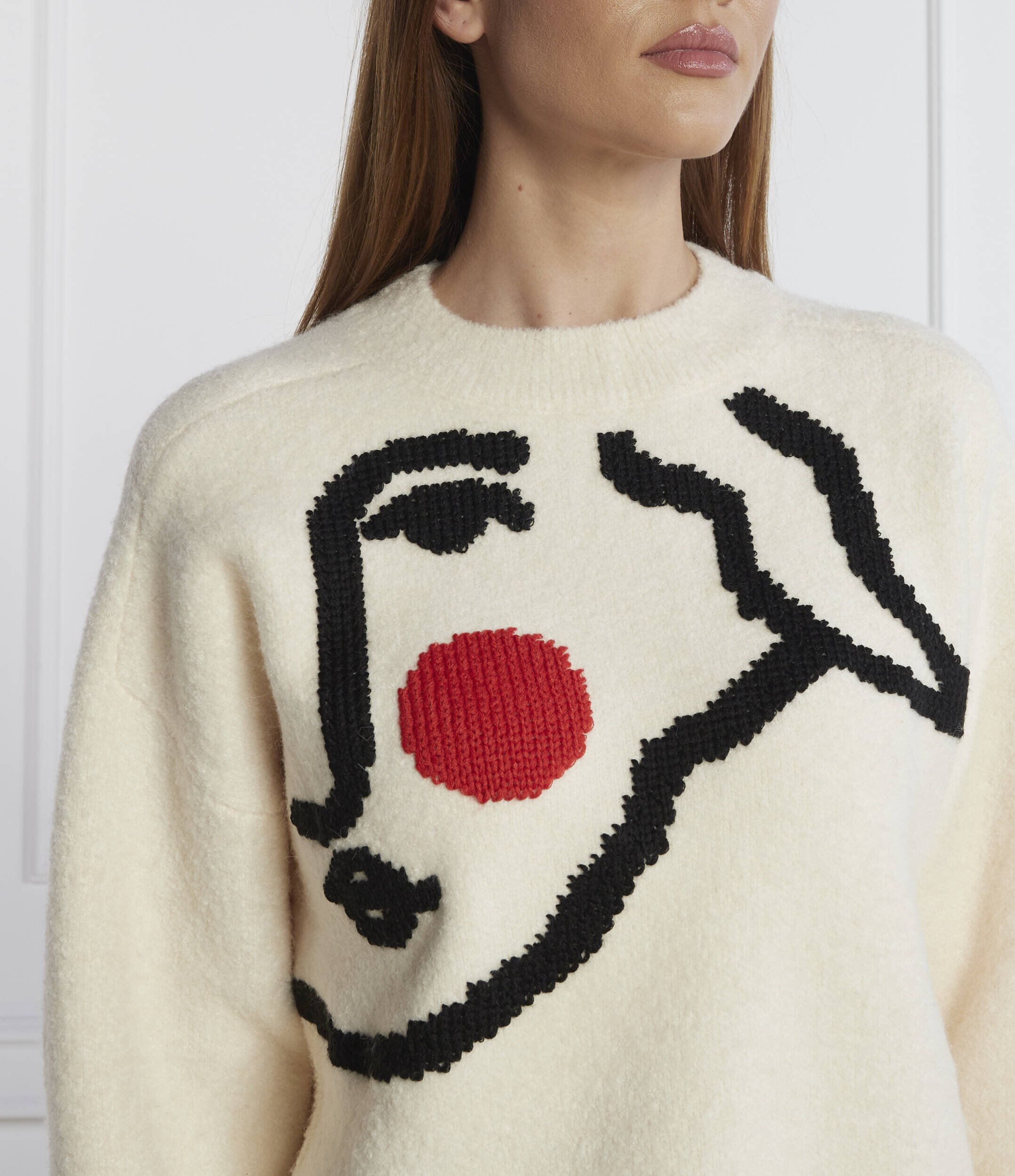 Desigual Pulover | Regular Fit cu adaos de lână