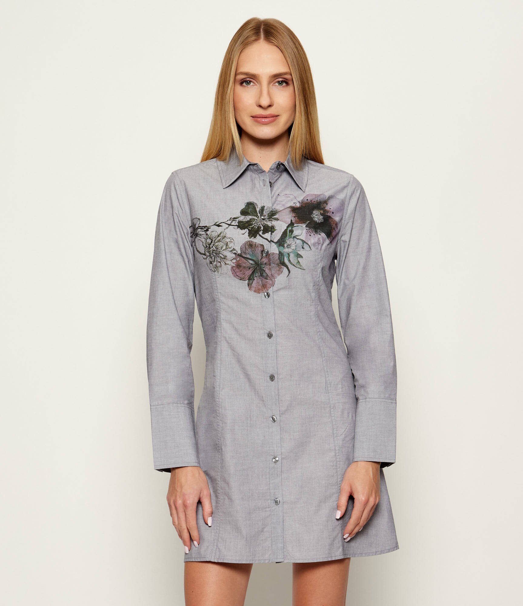 Desigual Rochie VEST_INKY_ANTHRACITE | X MR. CHRISTIAN LACROIX